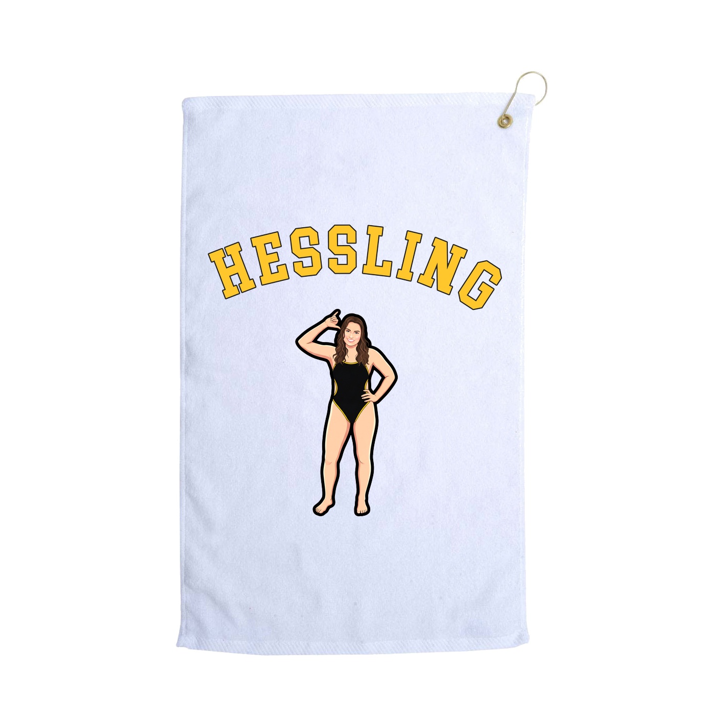 Golf Towel — Shirsey Arch in White