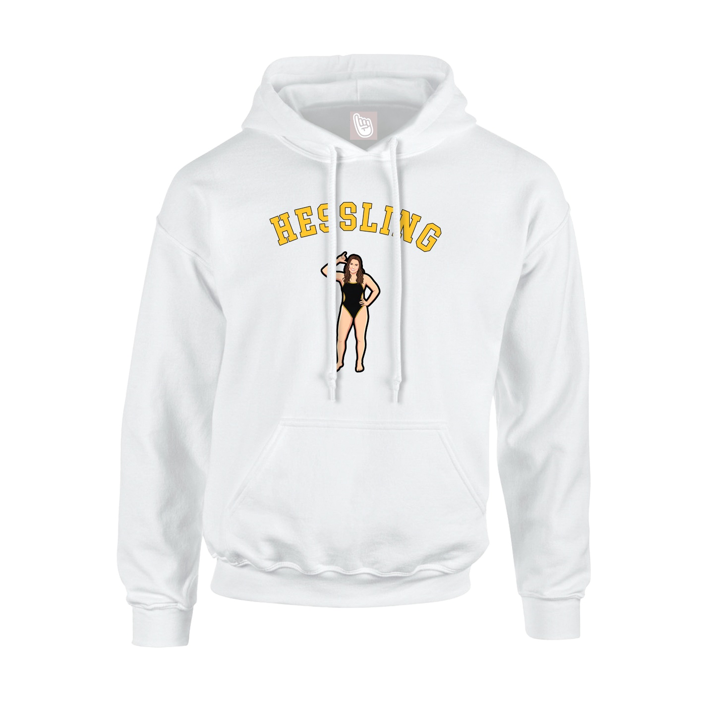 Youth Hoodie — Shirsey Arch in White