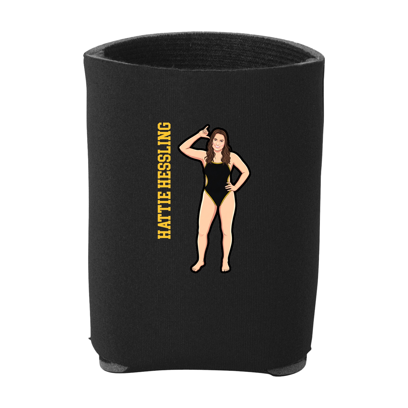 Can Holder — Name Vertical in Black
