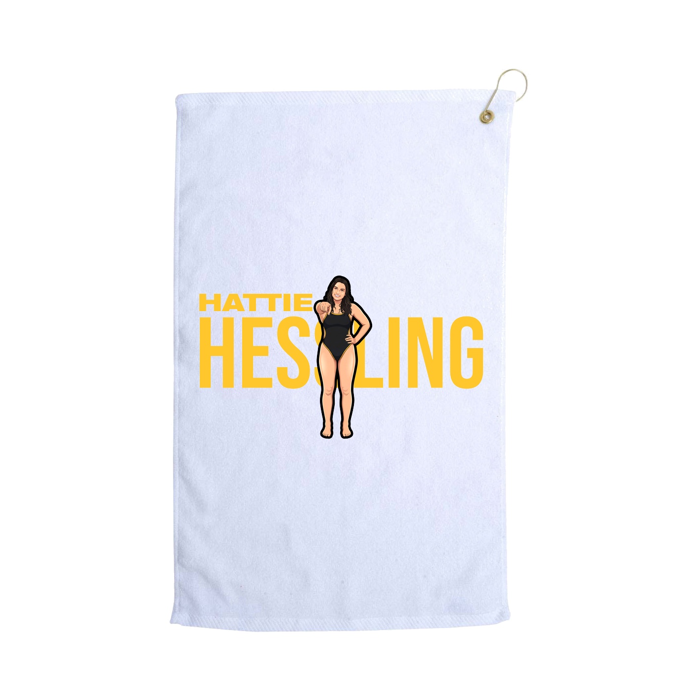 Golf Towel — Player Name in White