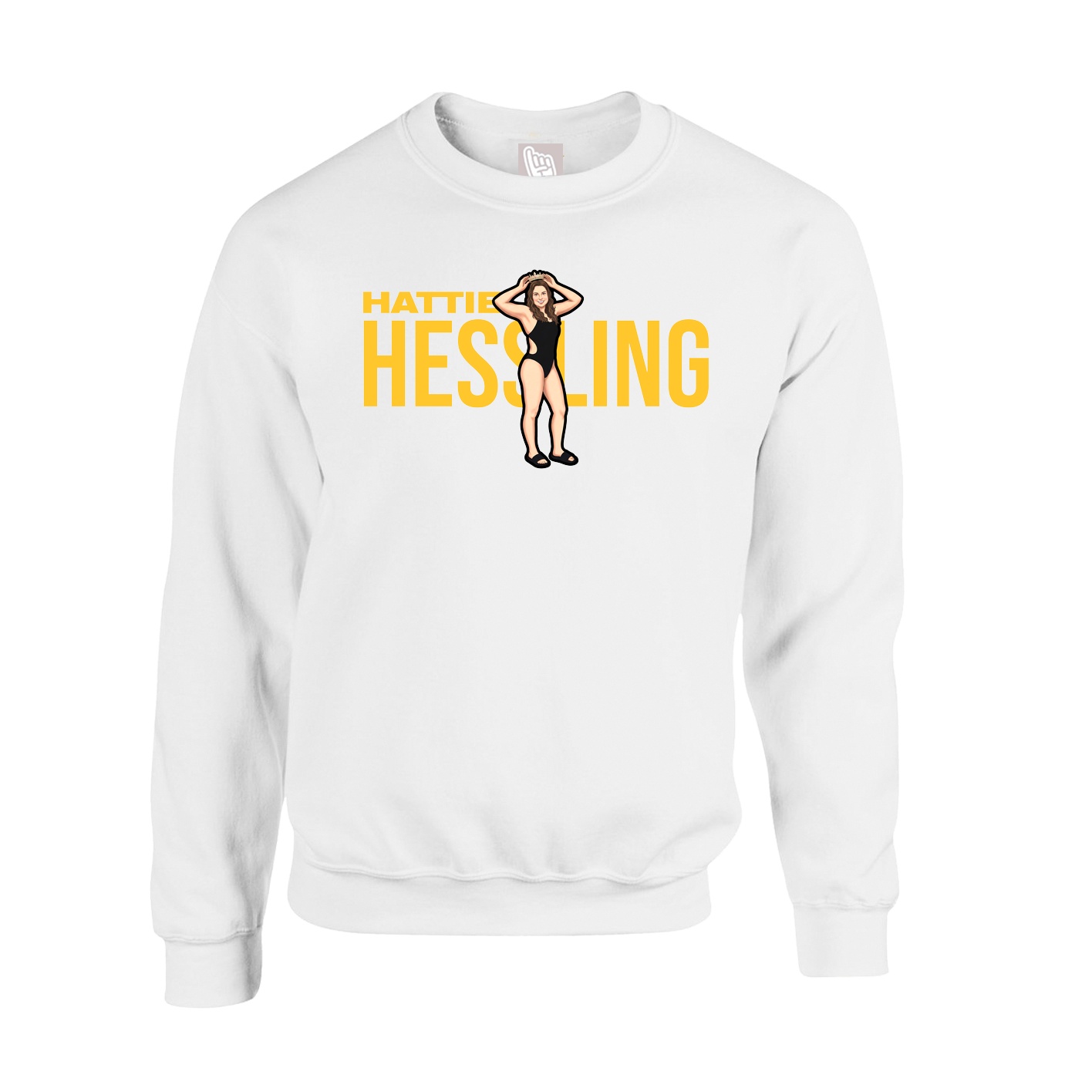 Fleece Crew — Player Name in White