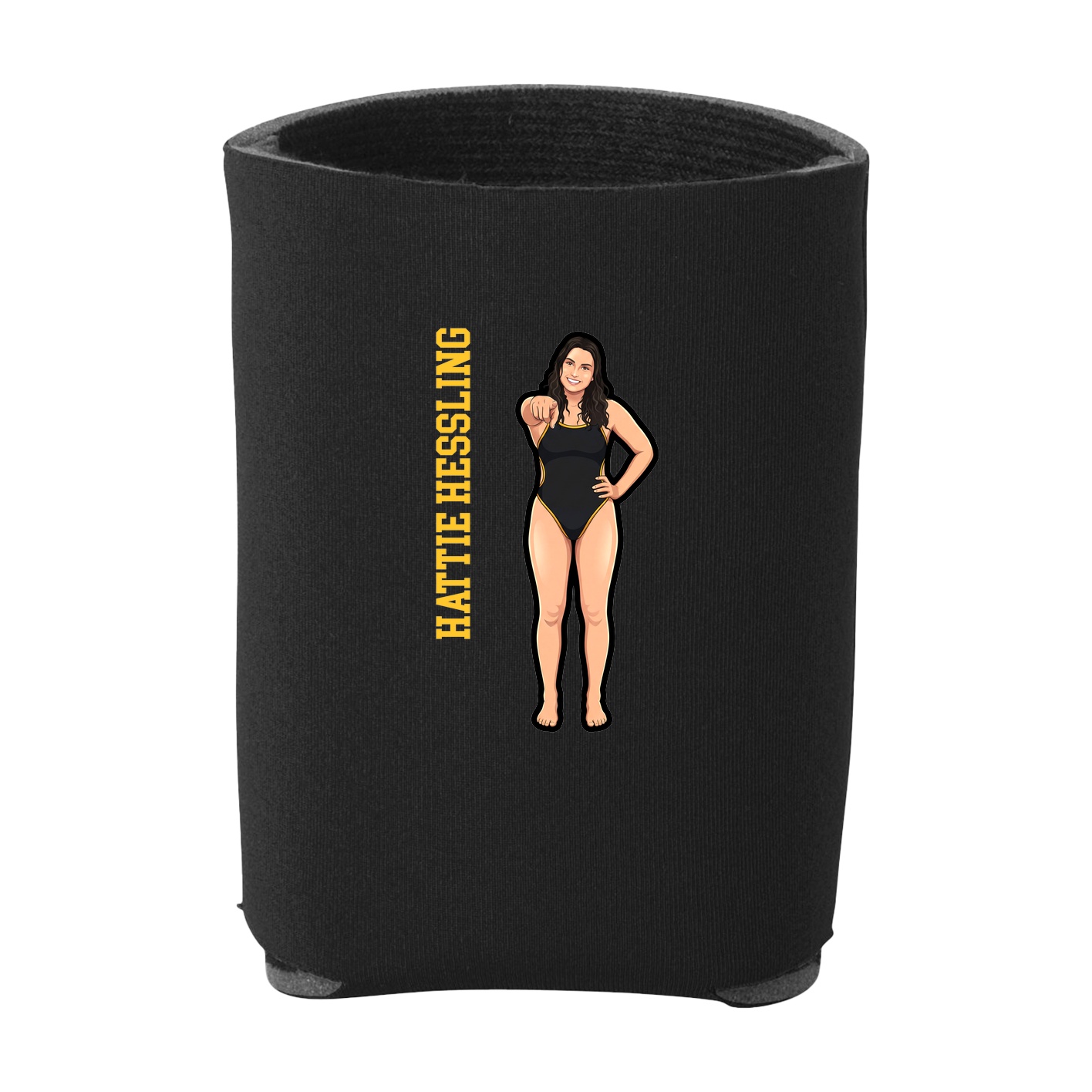 Can Holder — Name Vertical in Black
