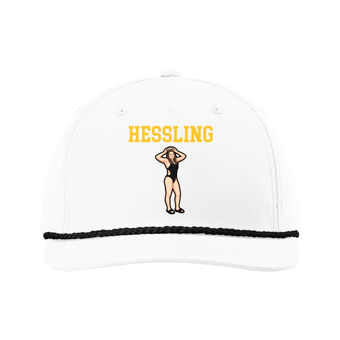 Five-Panel Classic Rope Cap — Shirsey in White