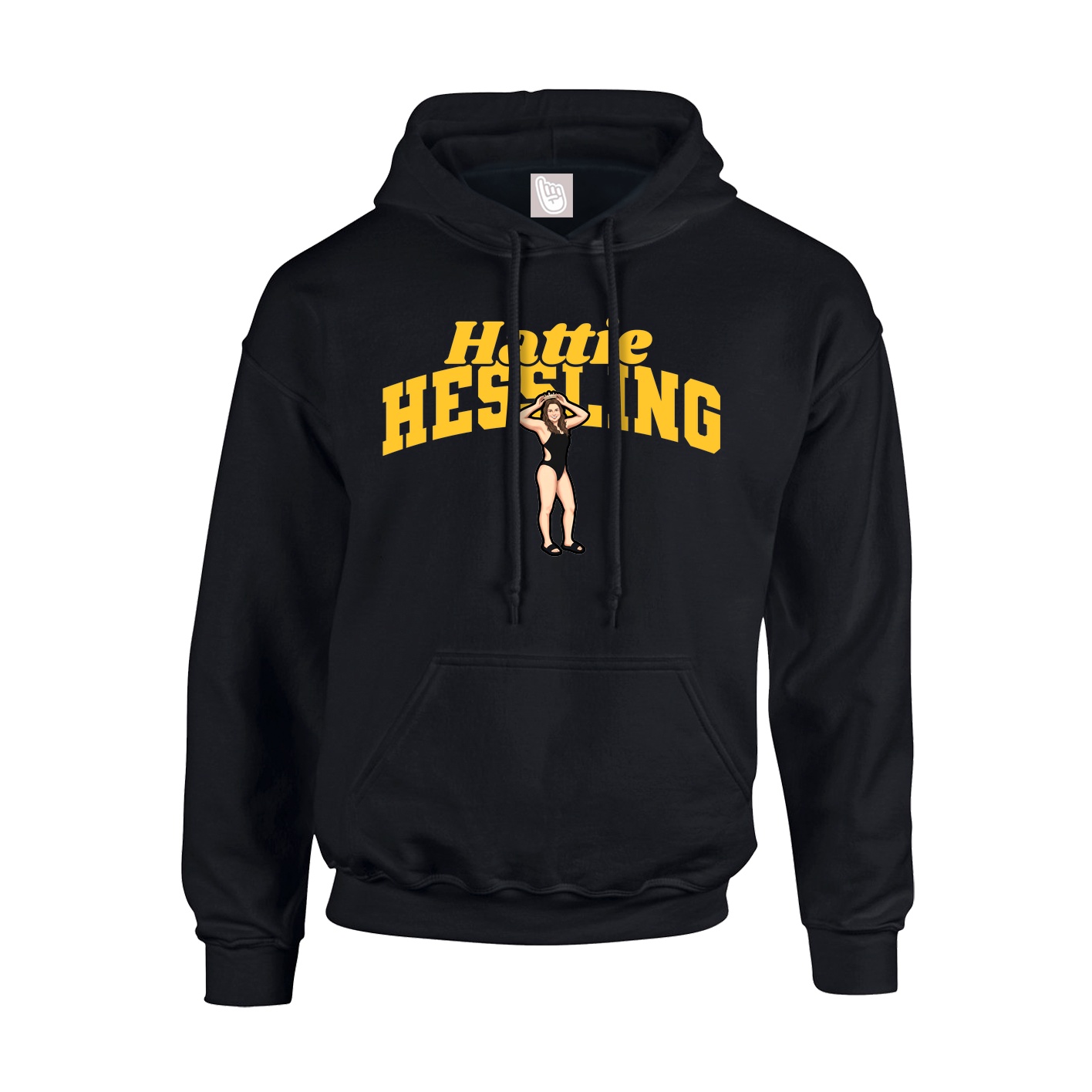 Youth Hoodie — Signature Arch in Black