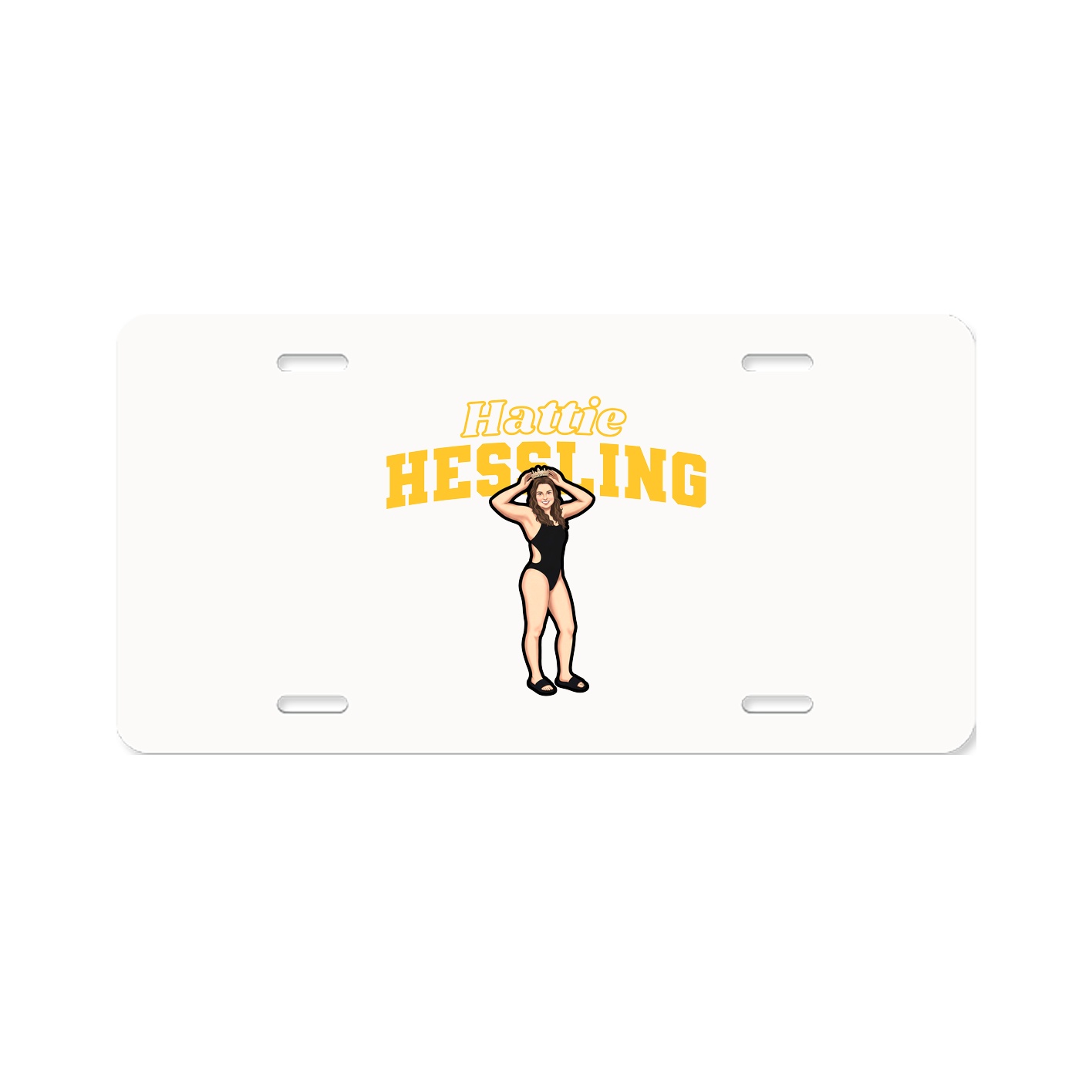 License Plate — Name Arch in Classic
