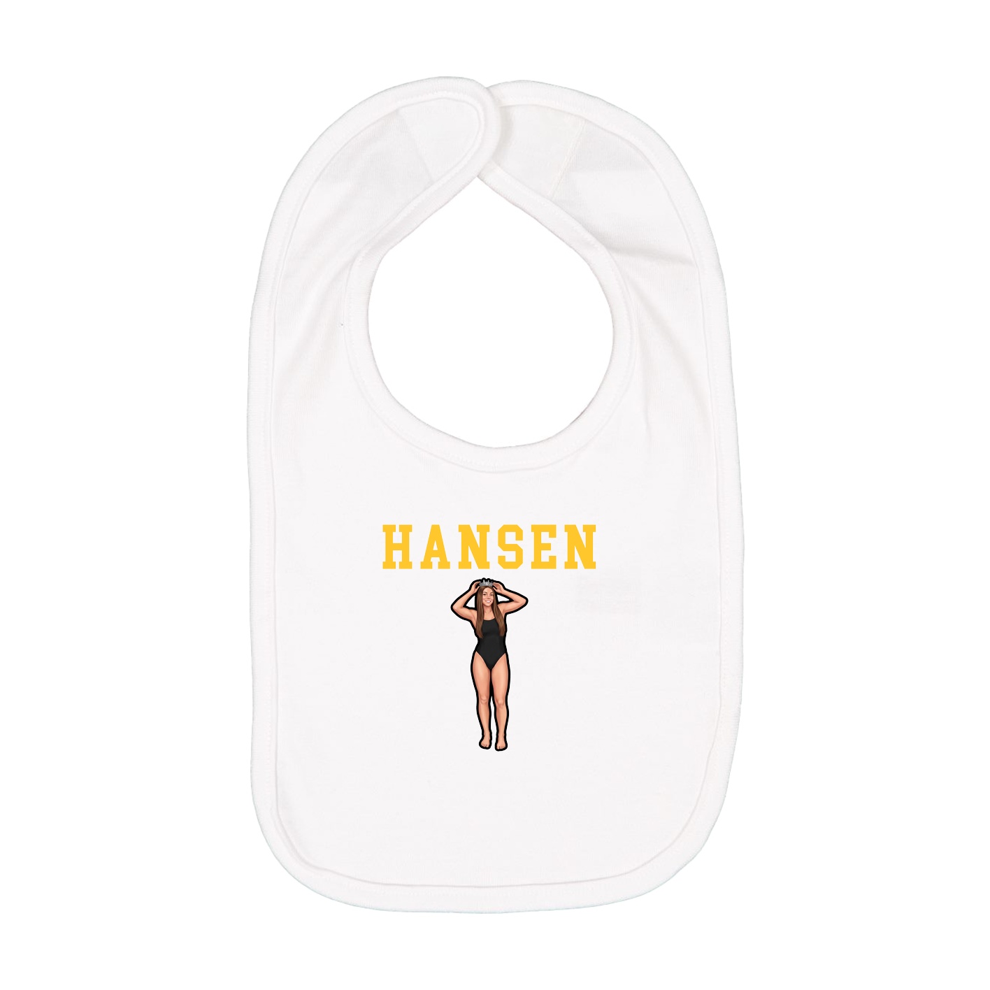 Infant Bib — Shirsey in White