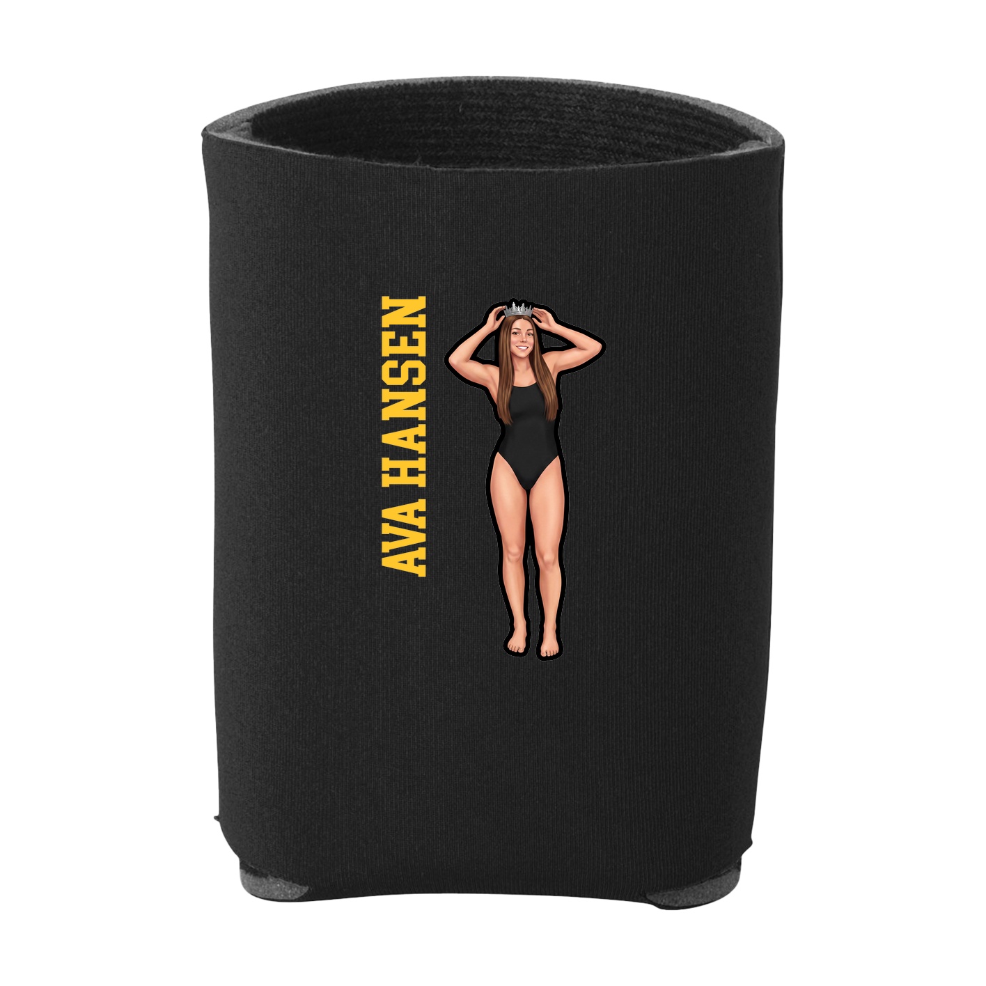 Can Holder — Name Vertical in Black