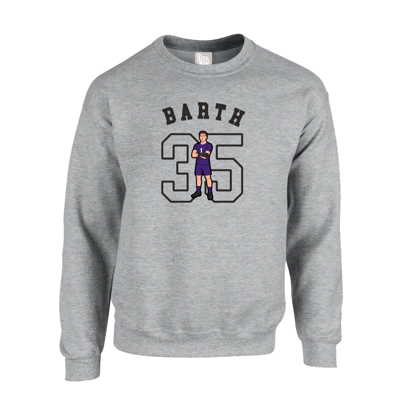 Fleece Crew — Shirsey Arch in Grey