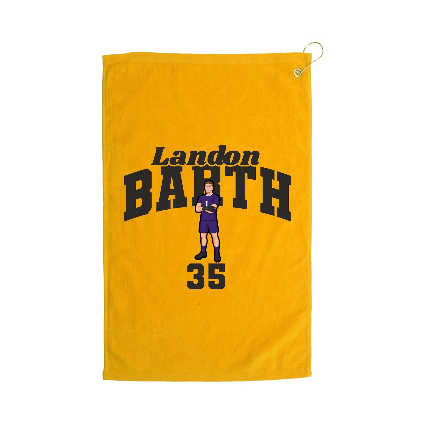 Golf Towel — Signature Arch in Gold