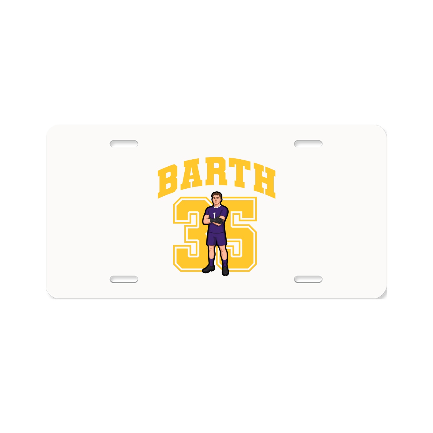 License Plate — Number in Classic