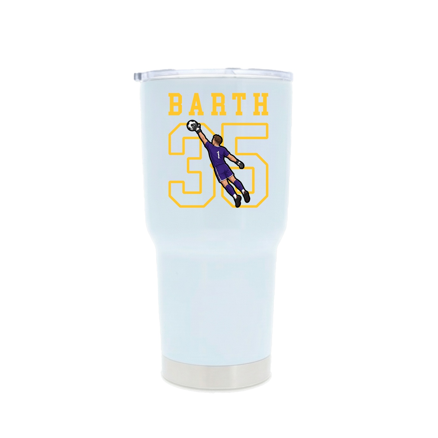 30oz Stainless Steel Tumbler — Shirsey in White