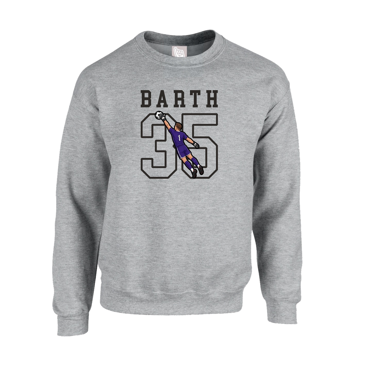 Fleece Crew — Shirsey in Grey
