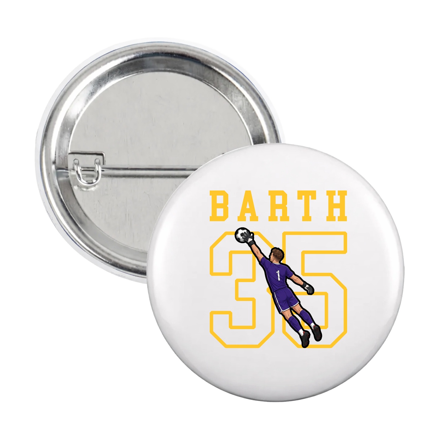 Game Day Button — Shirsey in White