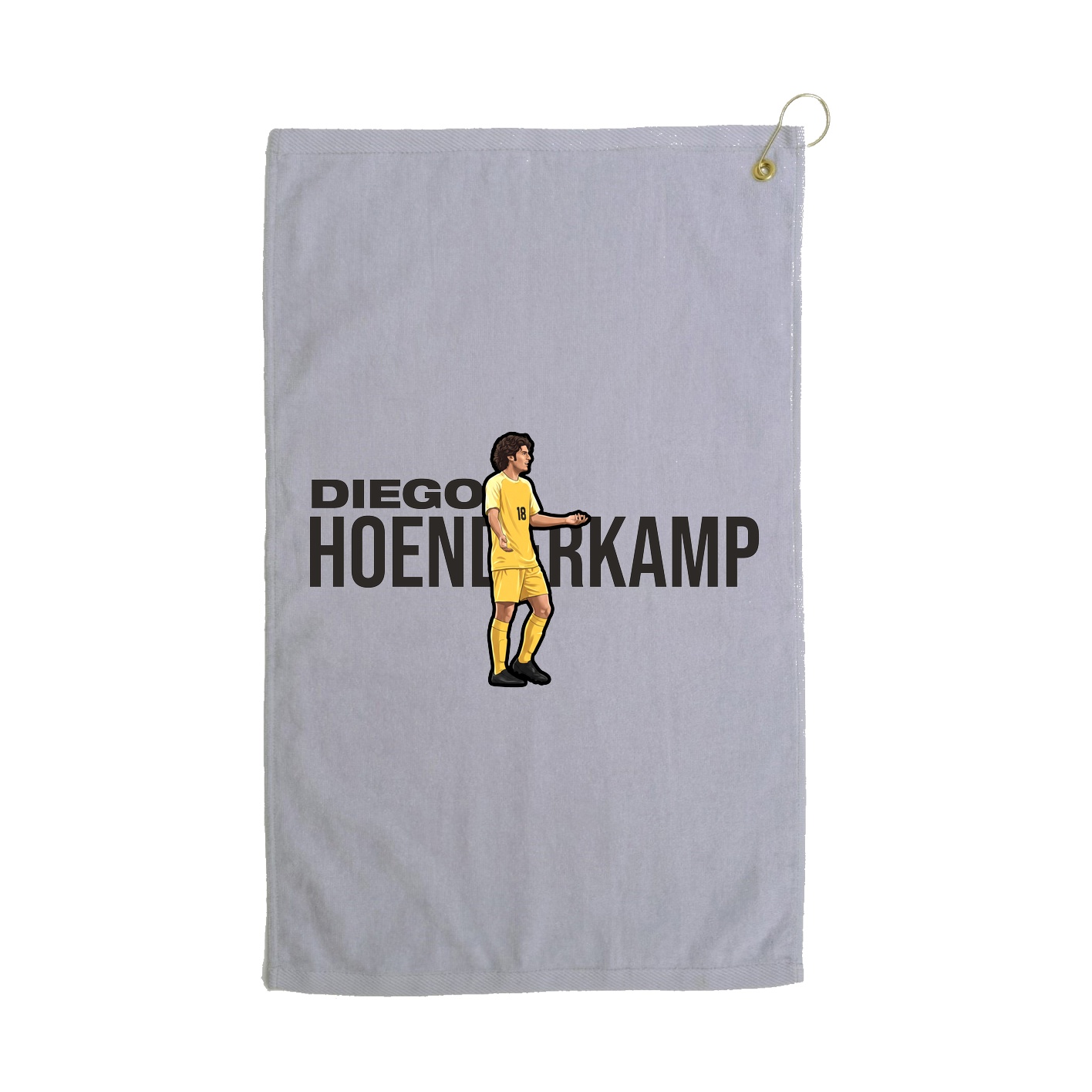 Golf Towel — Player Name in Grey