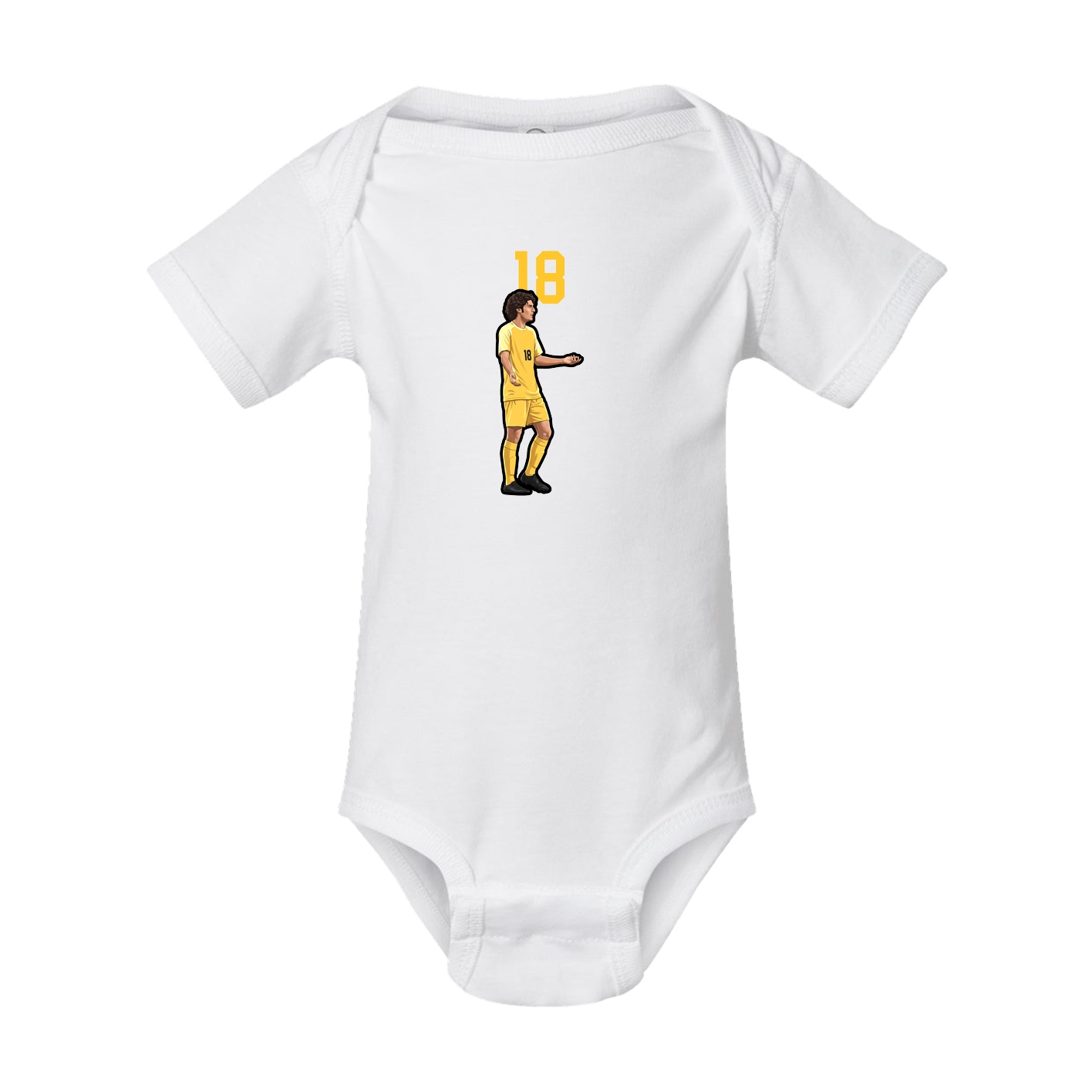 Baby Onesie — Number Top in White