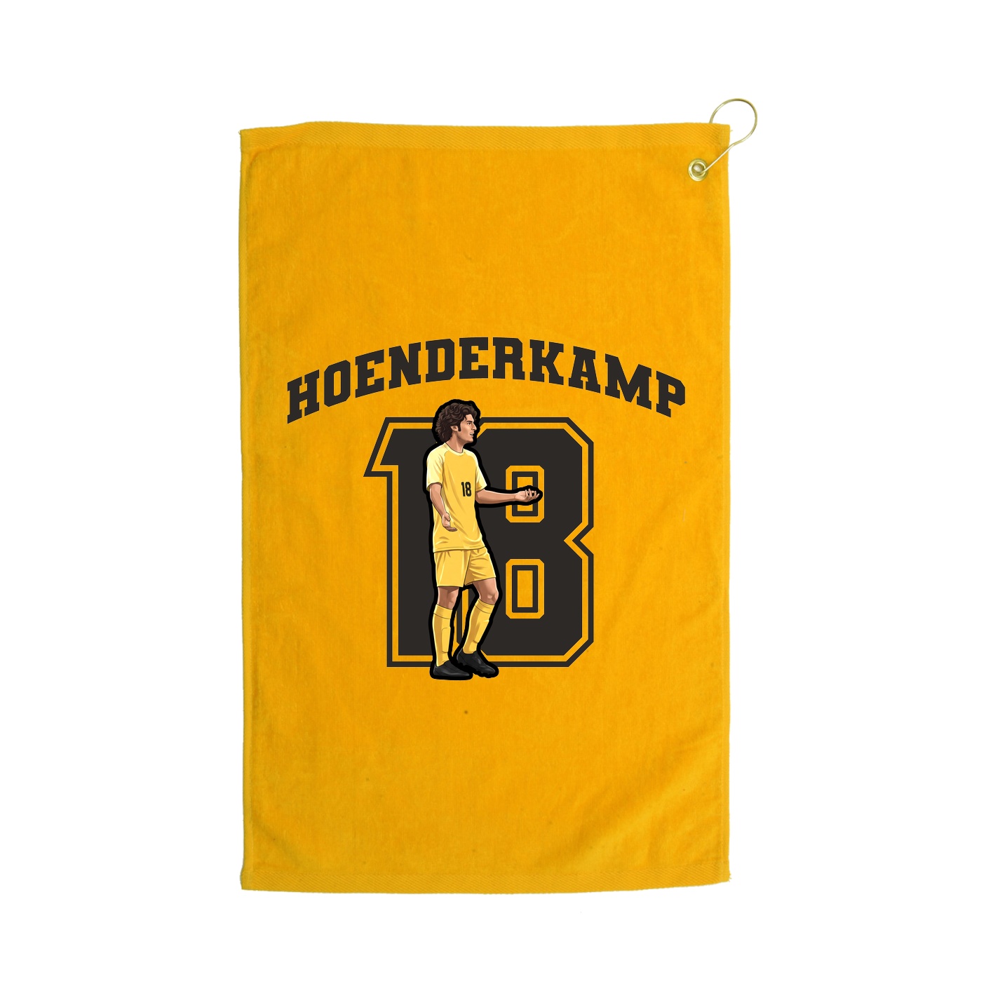 Golf Towel — Number in Gold