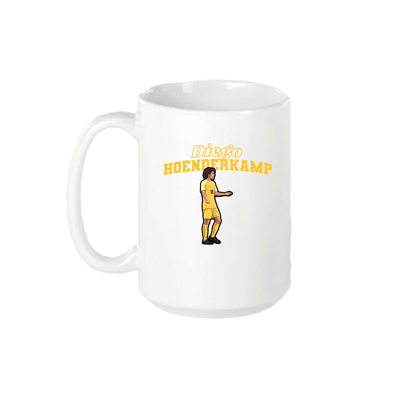 15oz Coffee Mug — Name Arch in White