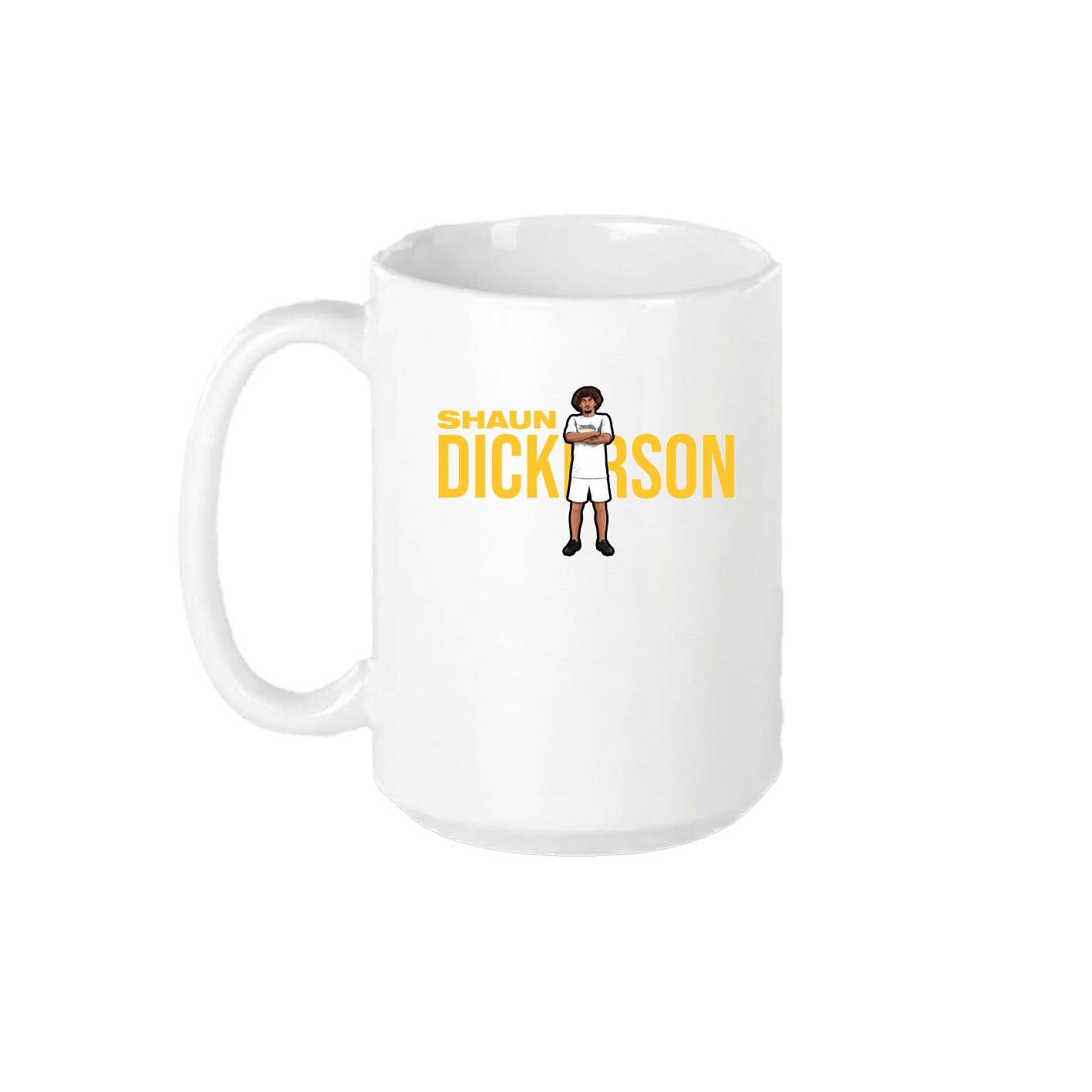 15oz Coffee Mug — Player Name in White
