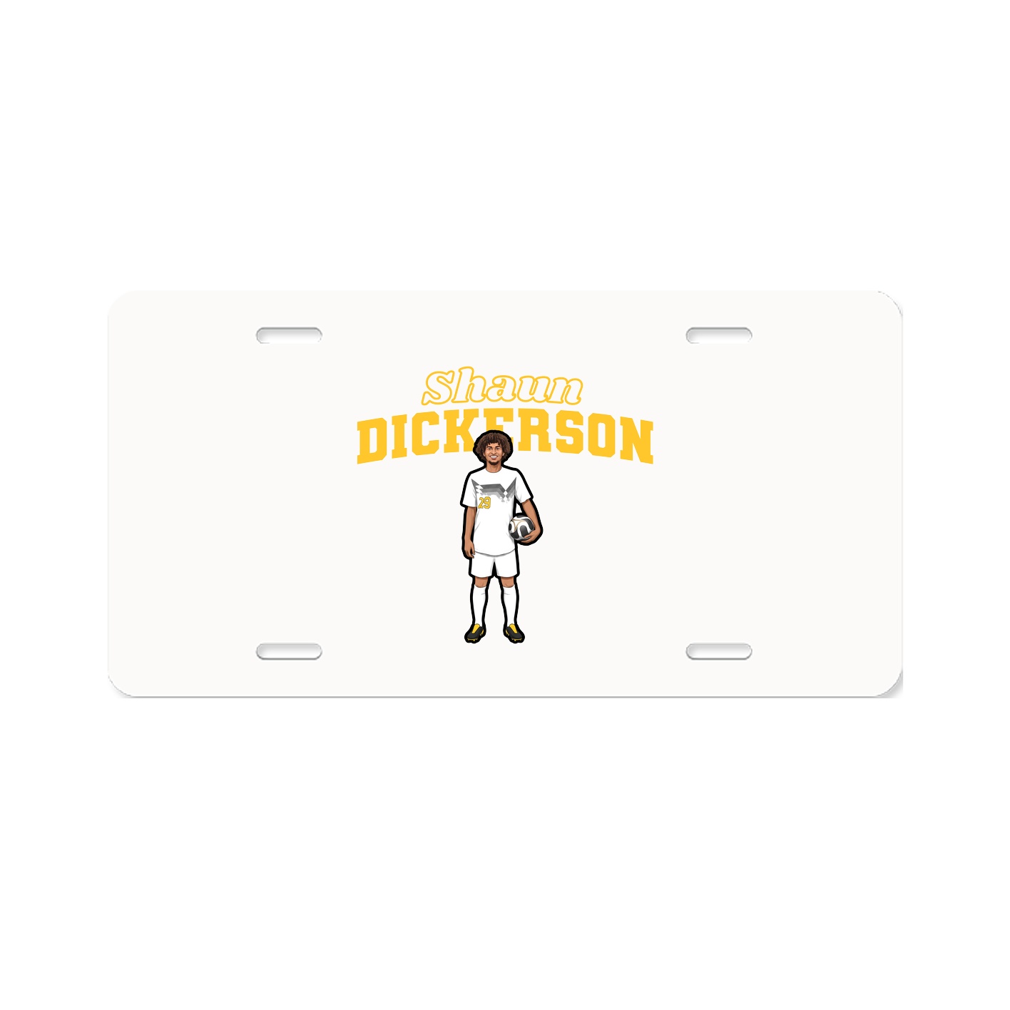 License Plate — Name Arch in Classic