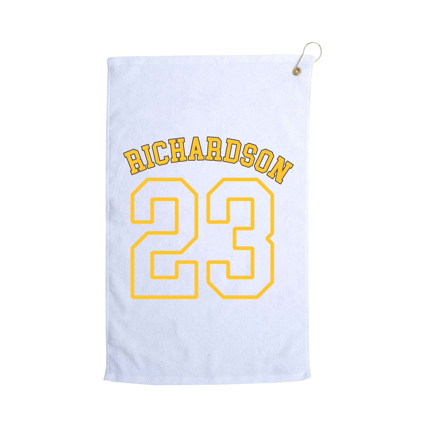 Golf Towel — Shirsey Arch in White