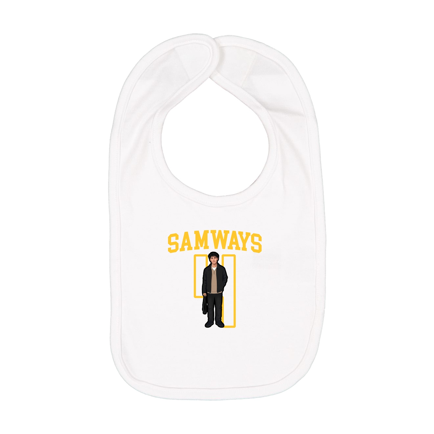 Infant Bib — Shirsey in White