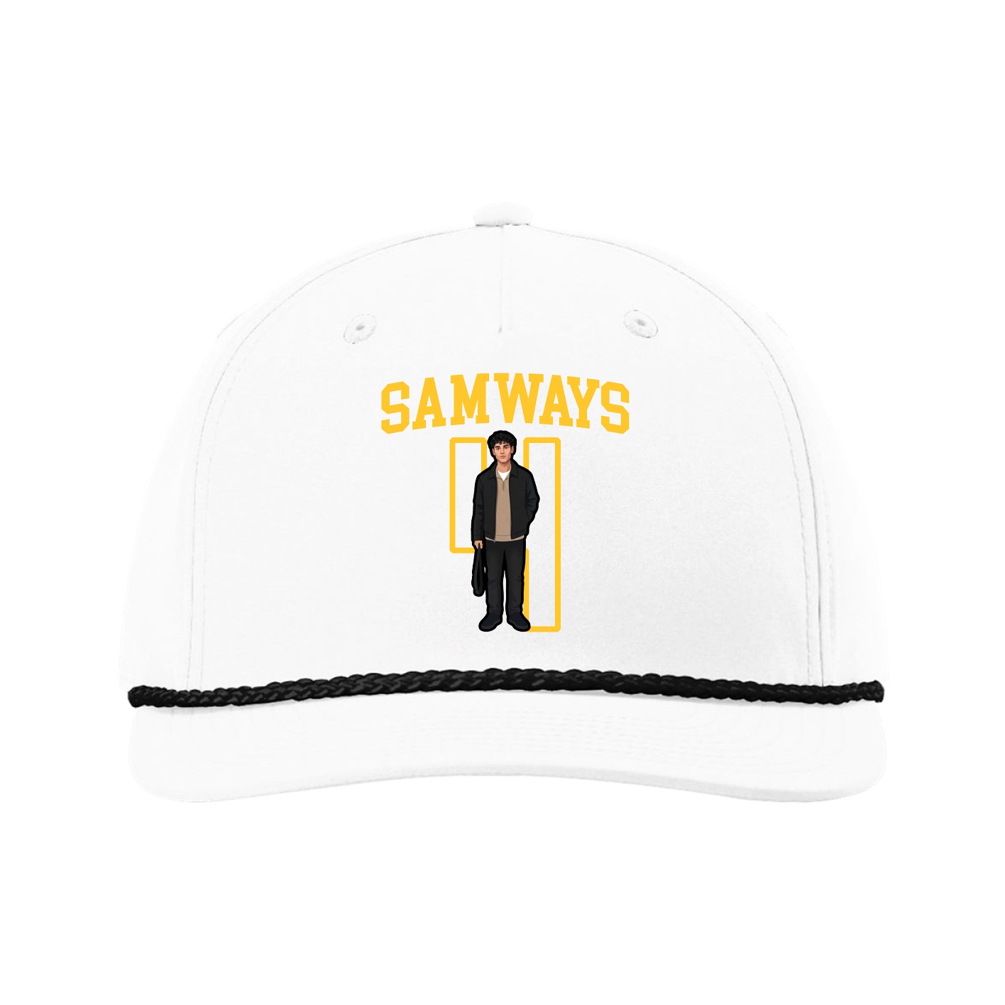 Five-Panel Classic Rope Cap — Shirsey in White