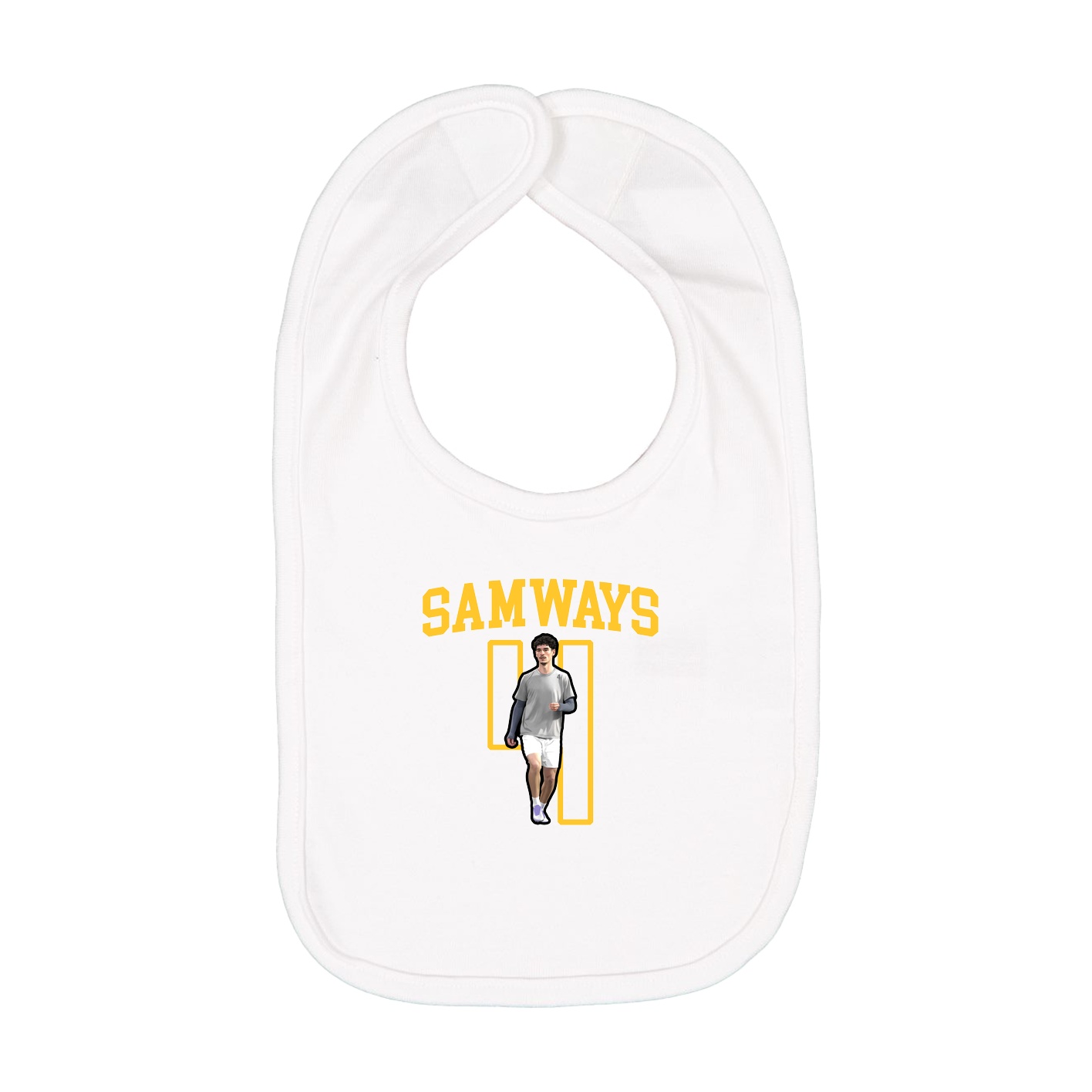 Infant Bib — Shirsey in White