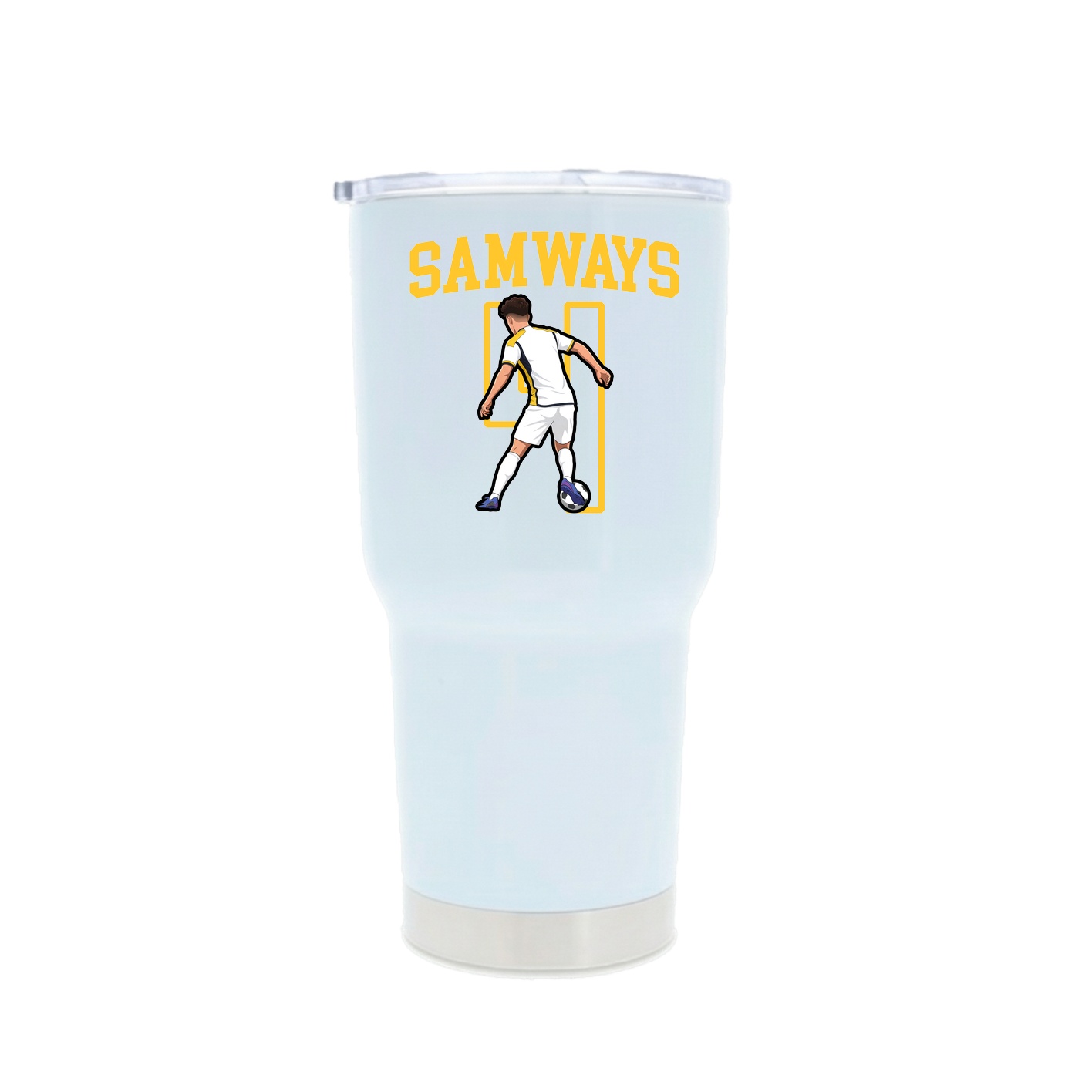 30oz Stainless Steel Tumbler — Shirsey in White