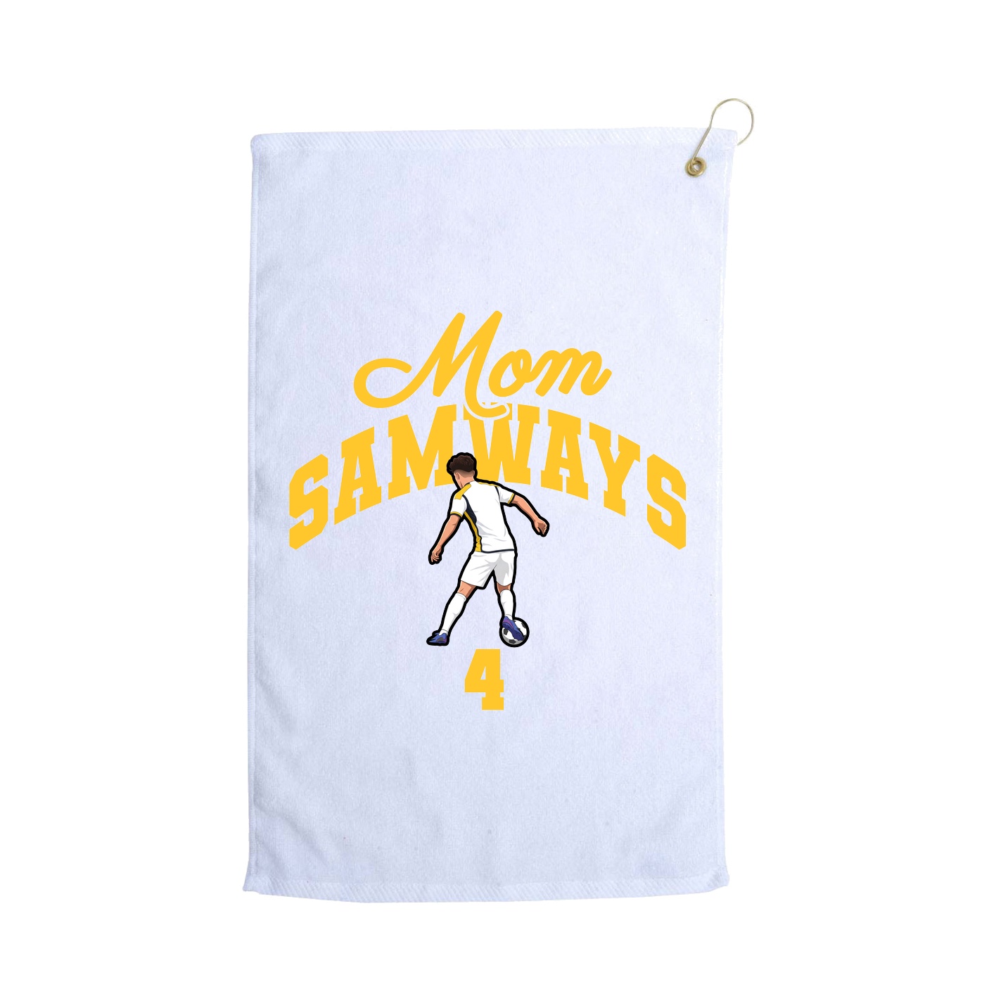 Golf Towel — Mothers Day Arch in White