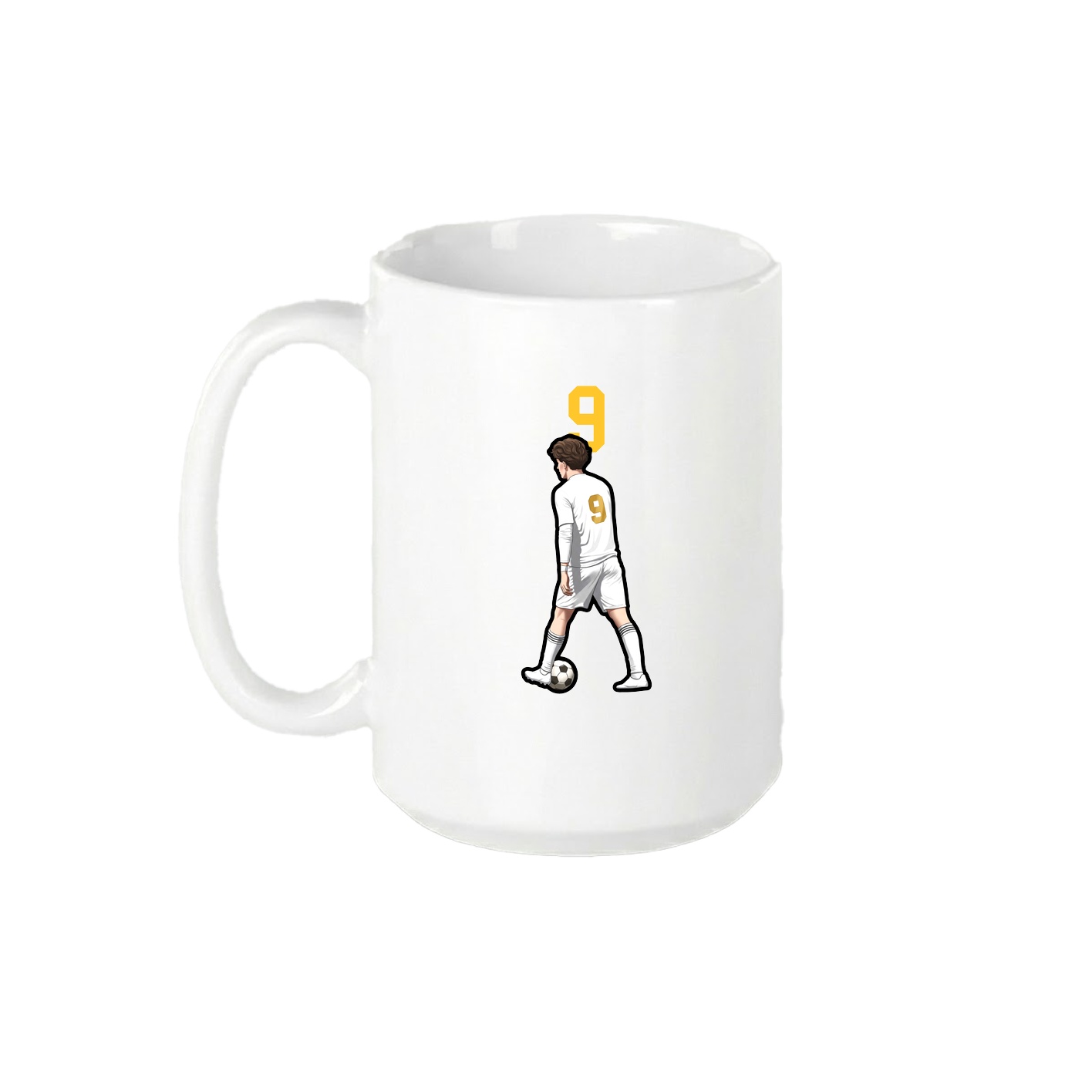 15oz Coffee Mug — Number Top in White
