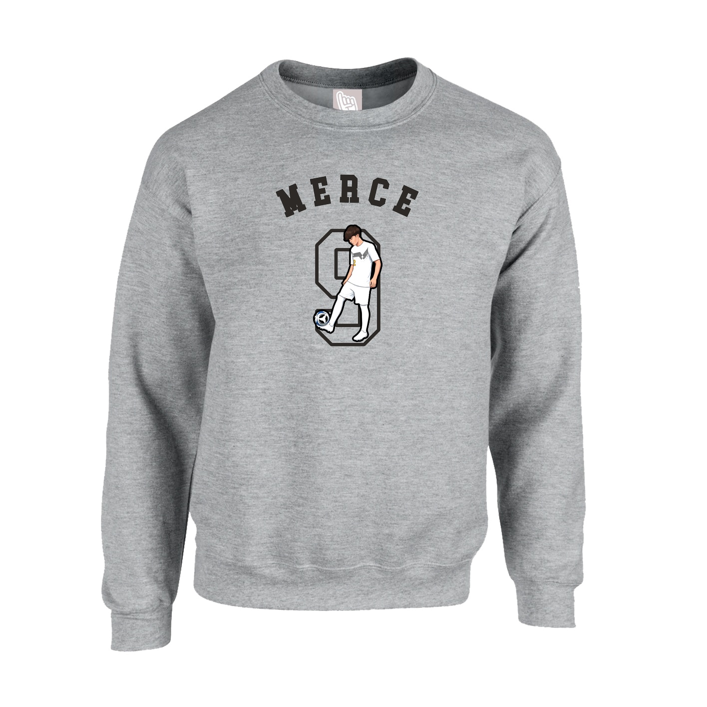 Fleece Crew — Shirsey Arch in Grey