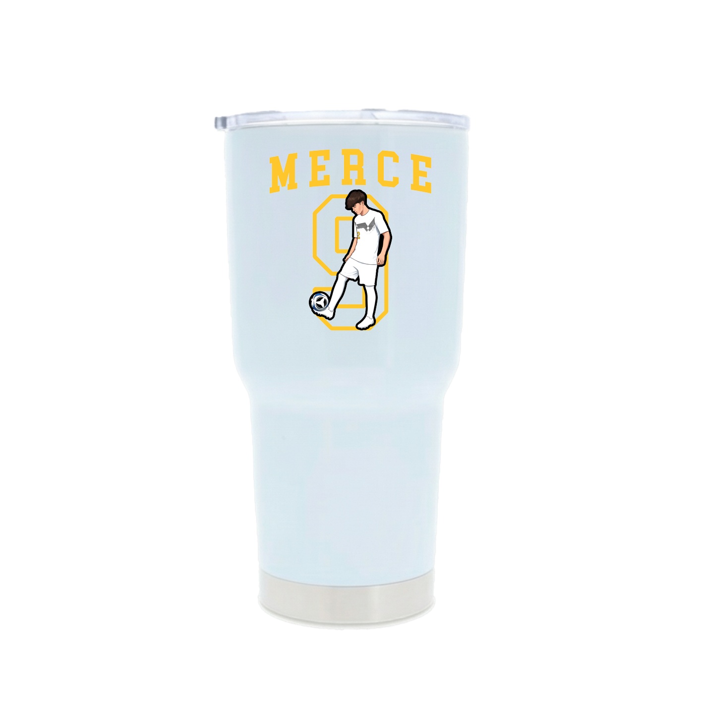 30oz Stainless Steel Tumbler — Shirsey in White