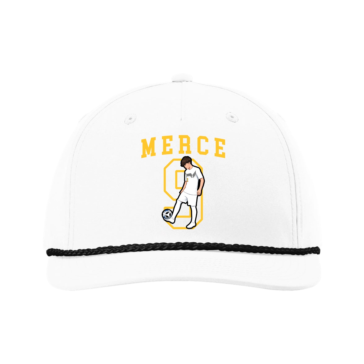 Five-Panel Classic Rope Cap — Shirsey in White