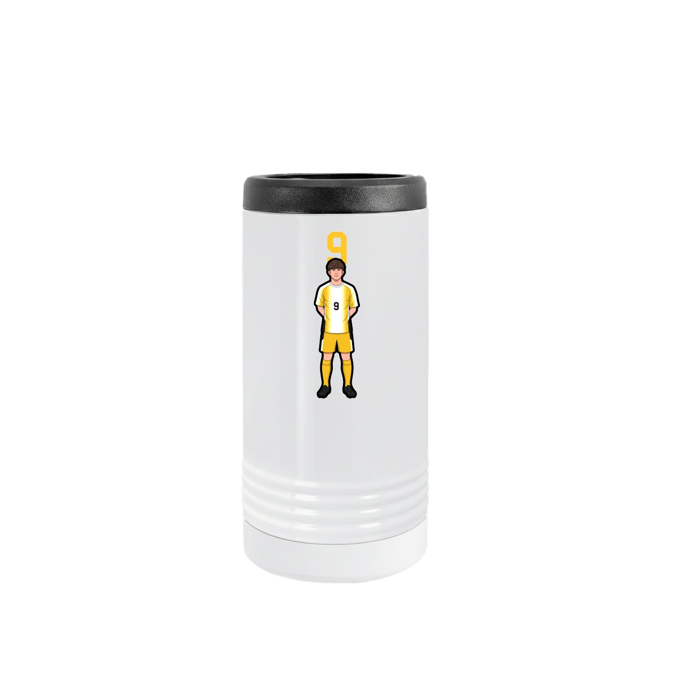 Slim Beverage Holder — Number Top in White