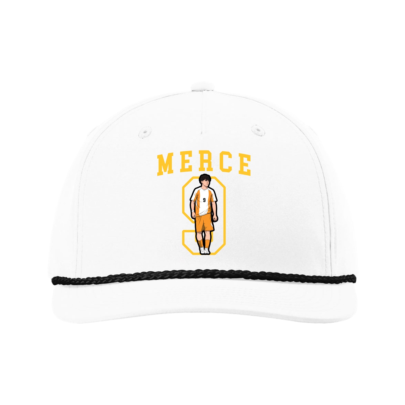 Five-Panel Classic Rope Cap — Shirsey in White