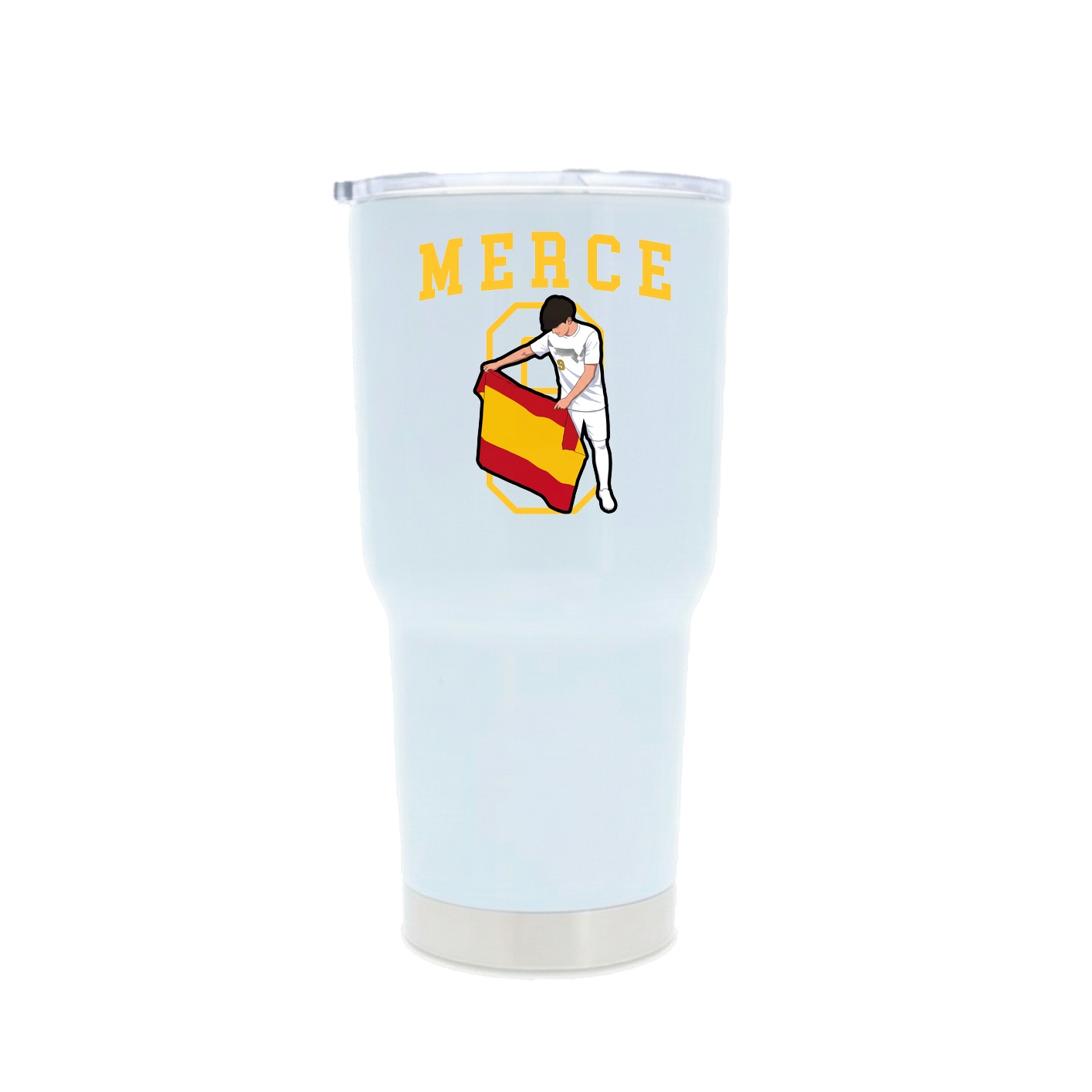 30oz Stainless Steel Tumbler — Shirsey in White