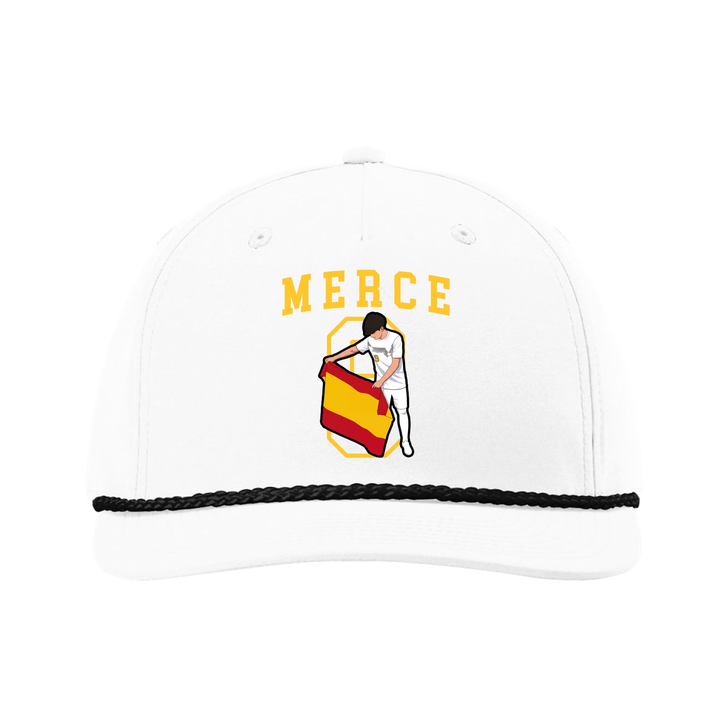 Five-Panel Classic Rope Cap — Shirsey in White