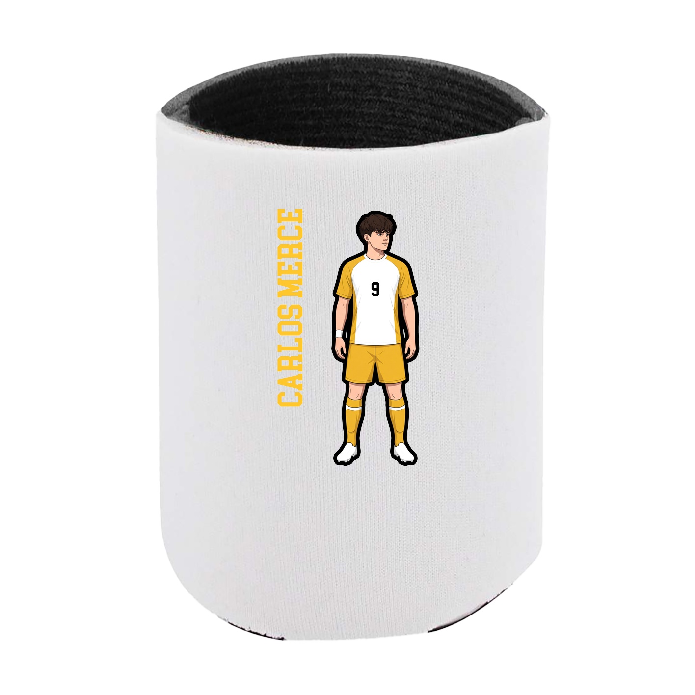 Can Holder — Name Vertical in White