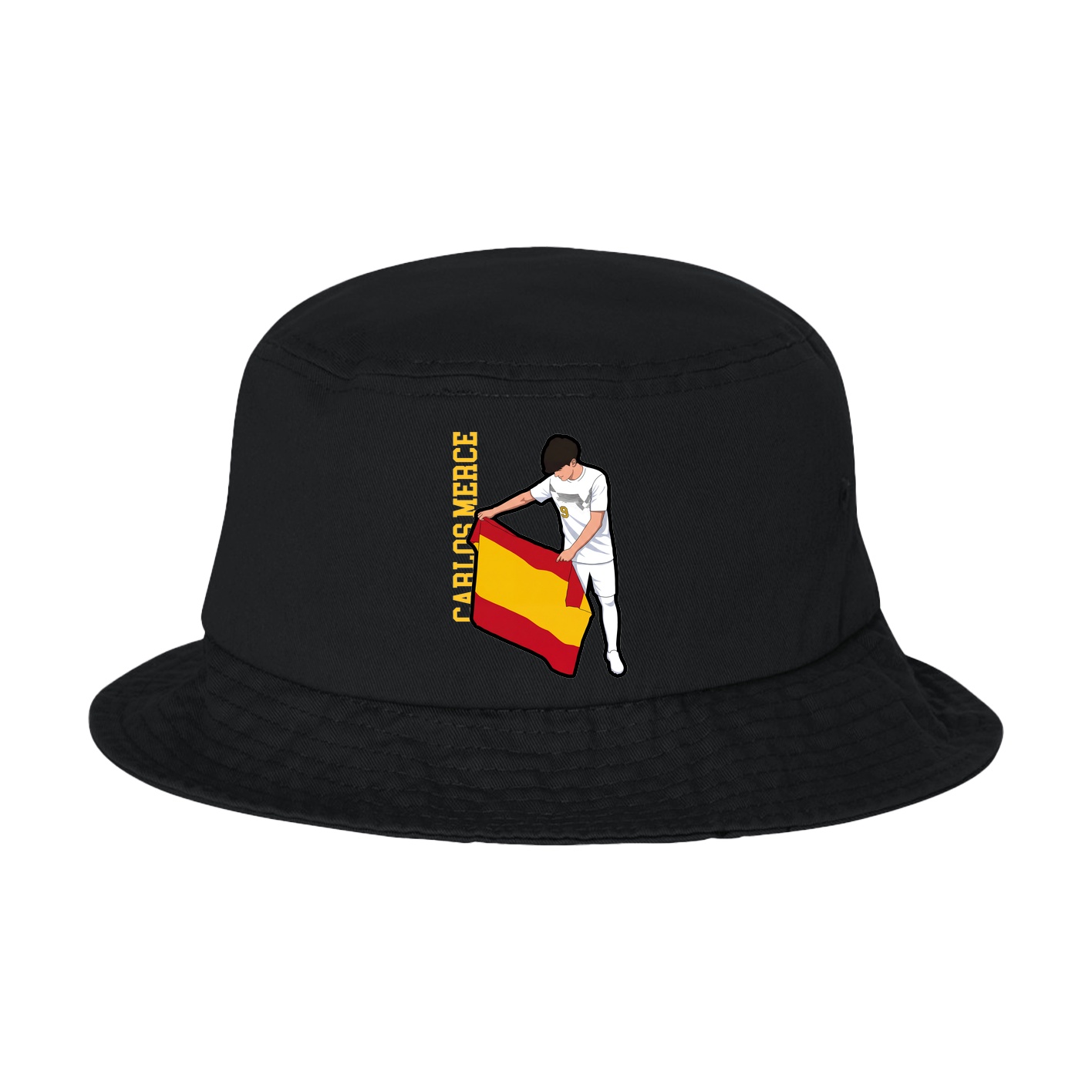 Bucket Cap — Name Vertical in Black