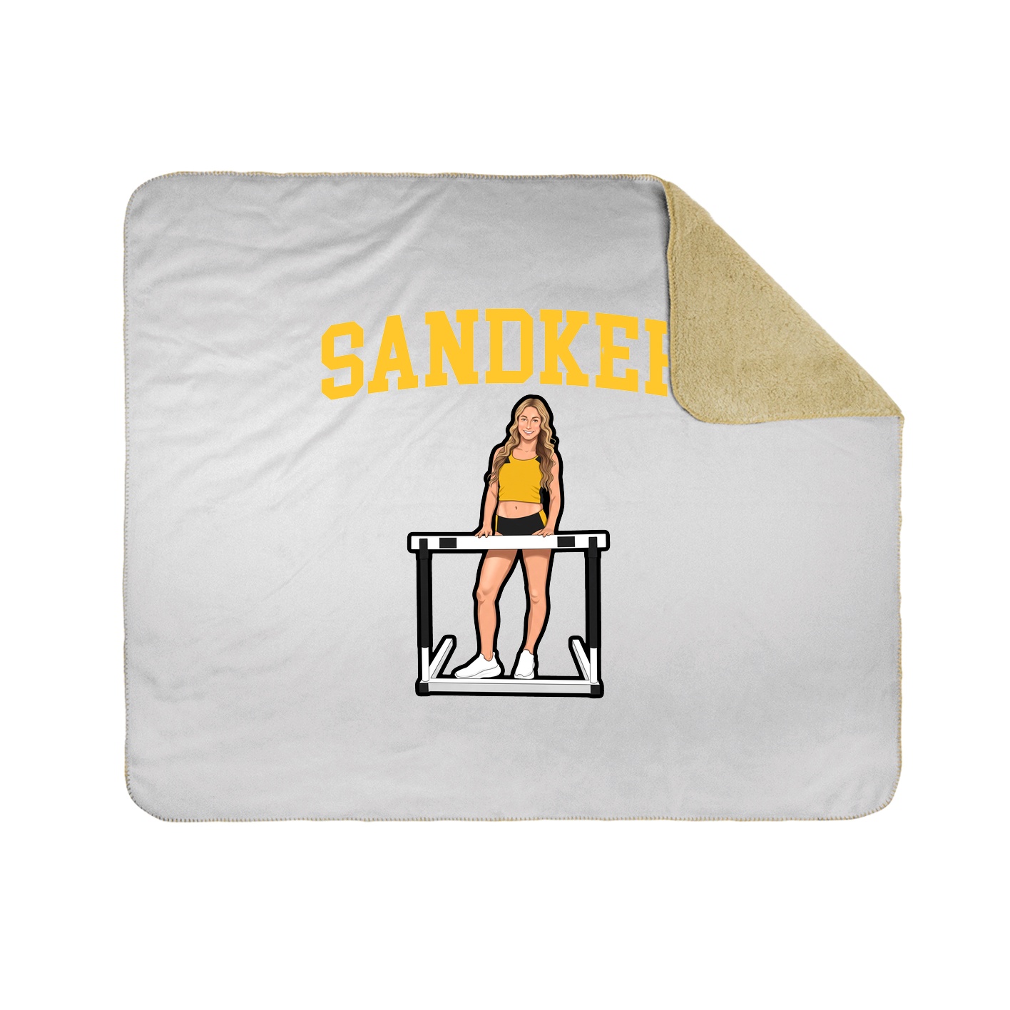 Throw Blanket — Shirsey in White