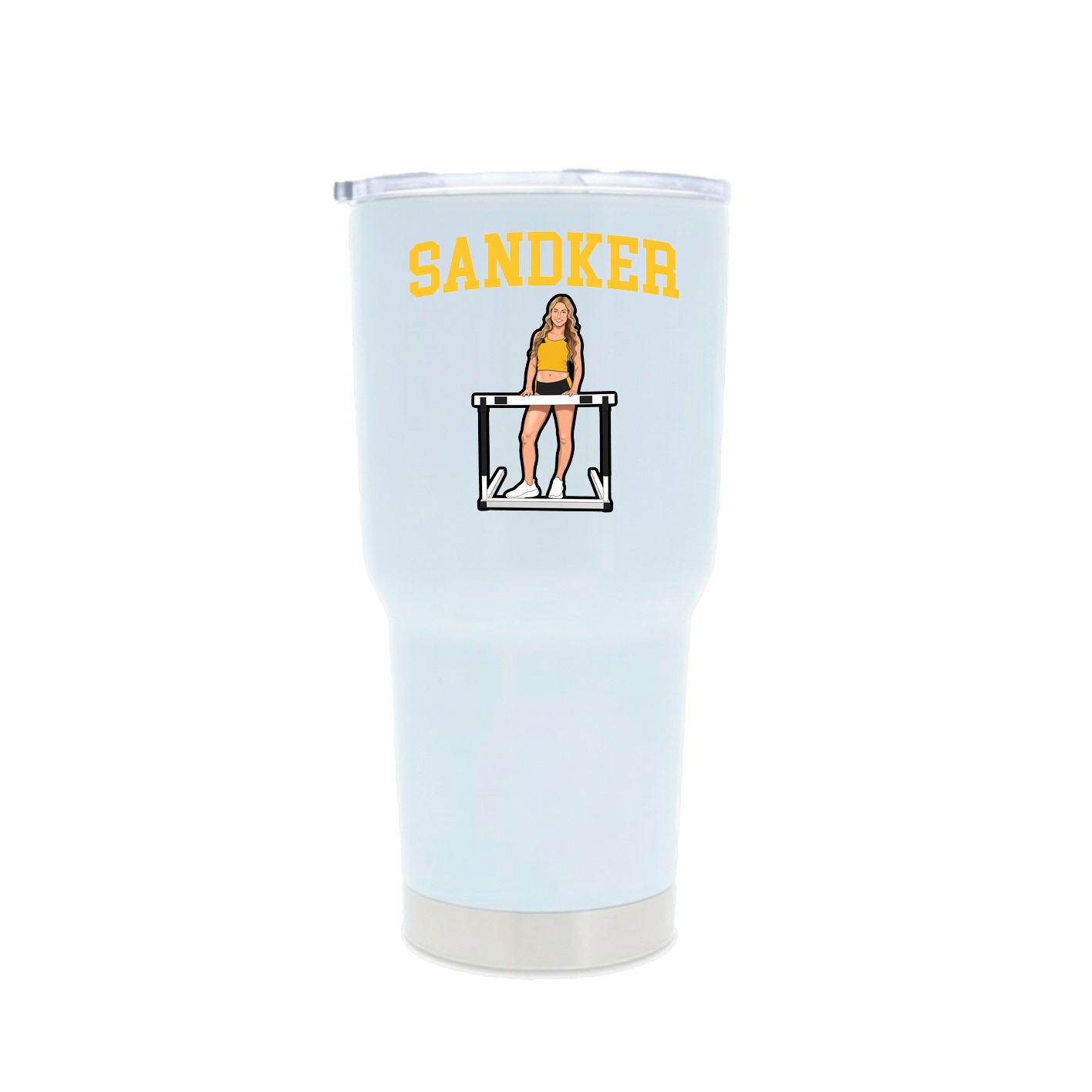 30oz Stainless Steel Tumbler — Shirsey in White