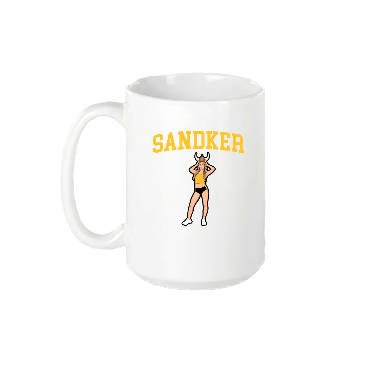 15oz Coffee Mug — Shirsey in White