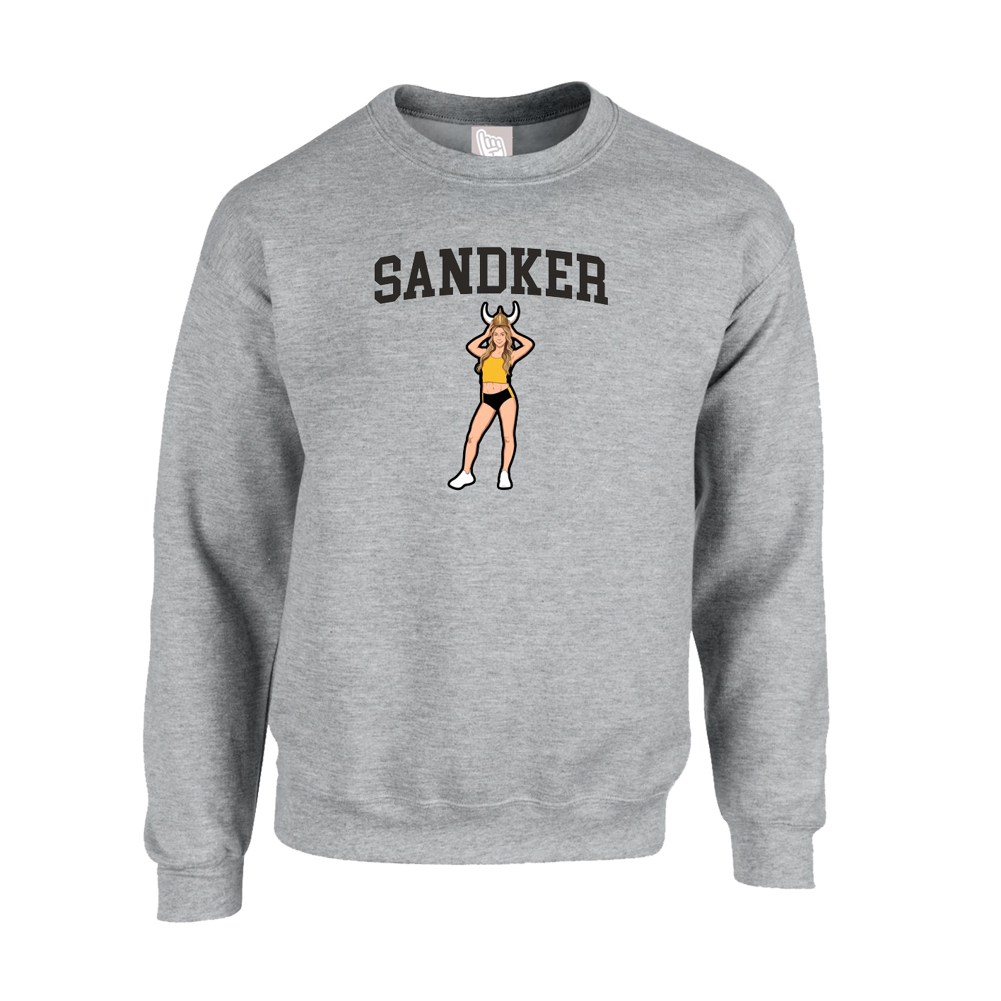 Fleece Crew — Shirsey in Grey