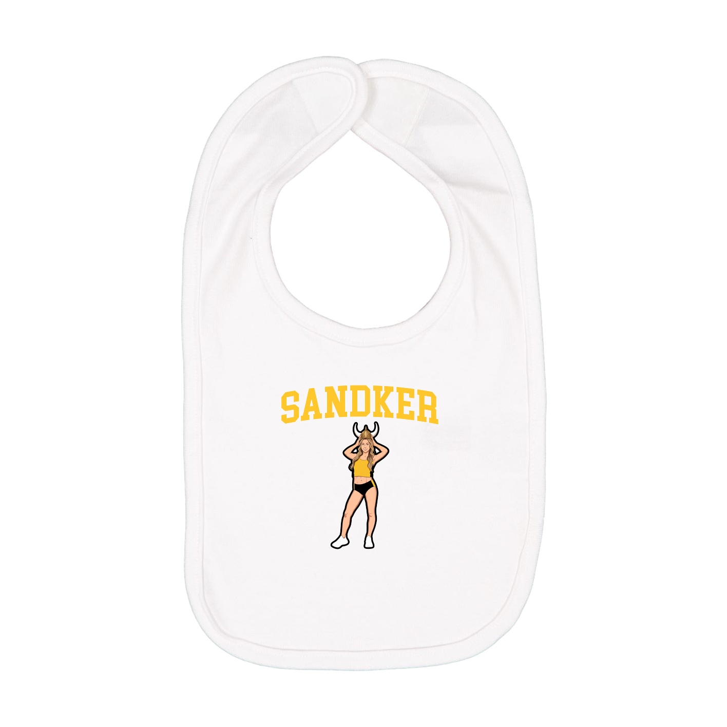 Infant Bib — Shirsey in White