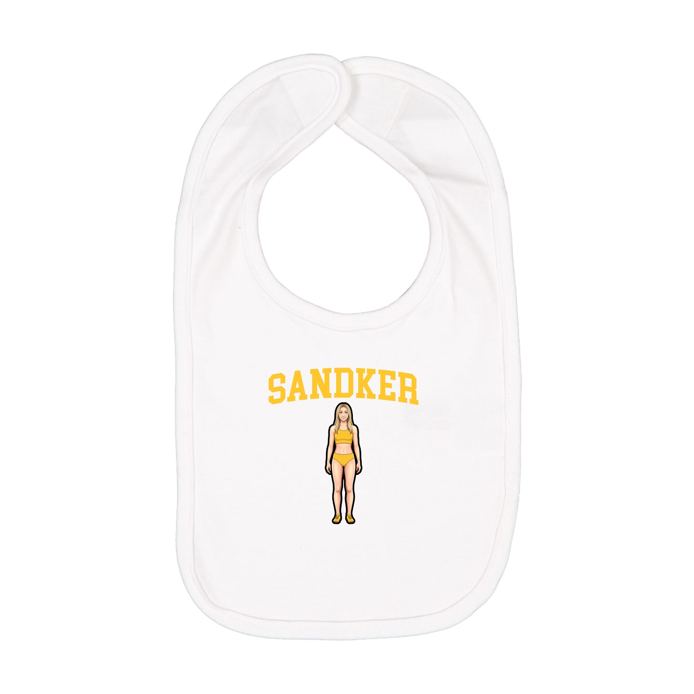 Infant Bib — Shirsey in White