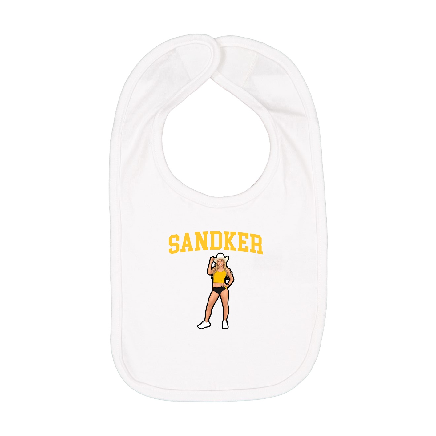 Infant Bib — Shirsey in White