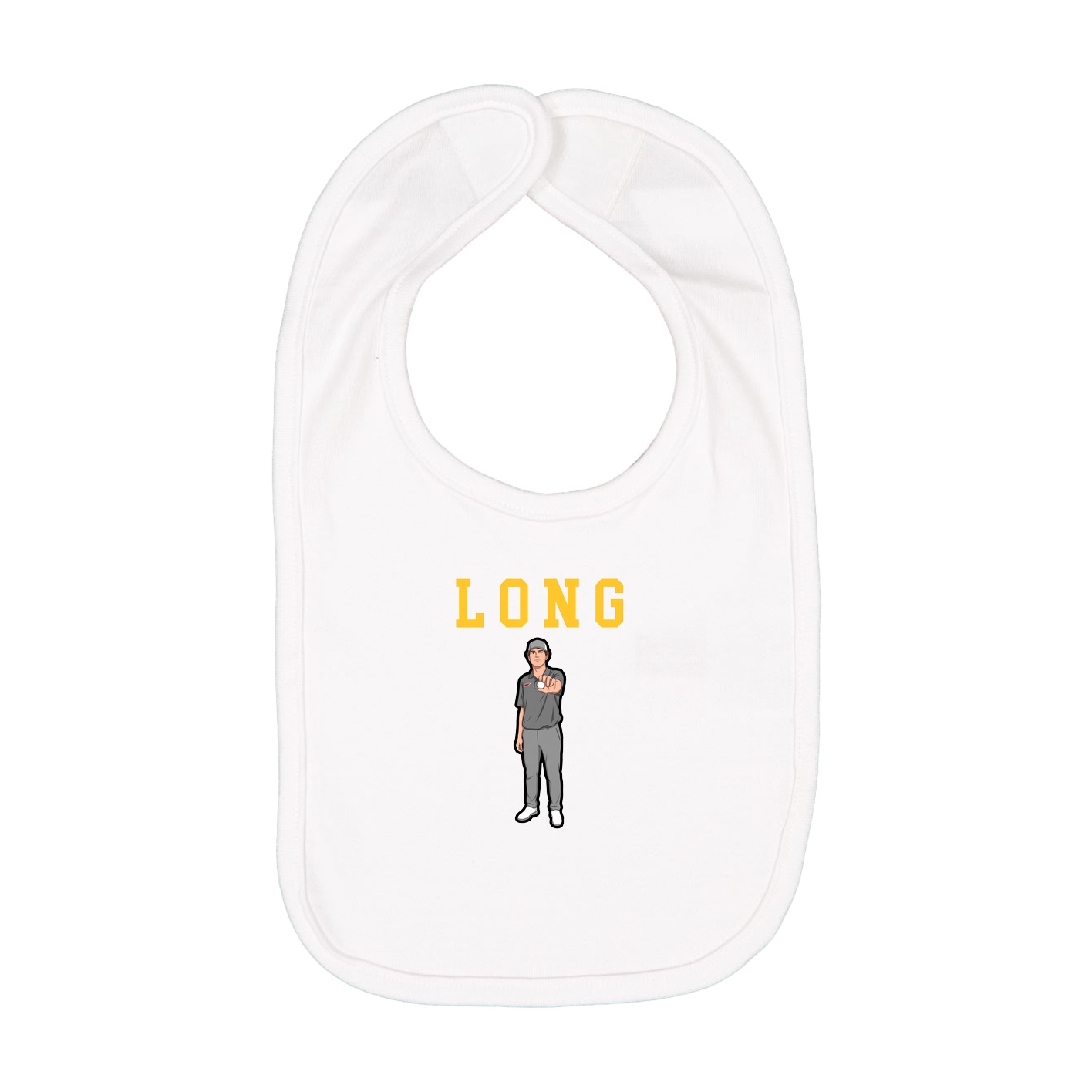 Infant Bib — Shirsey in White