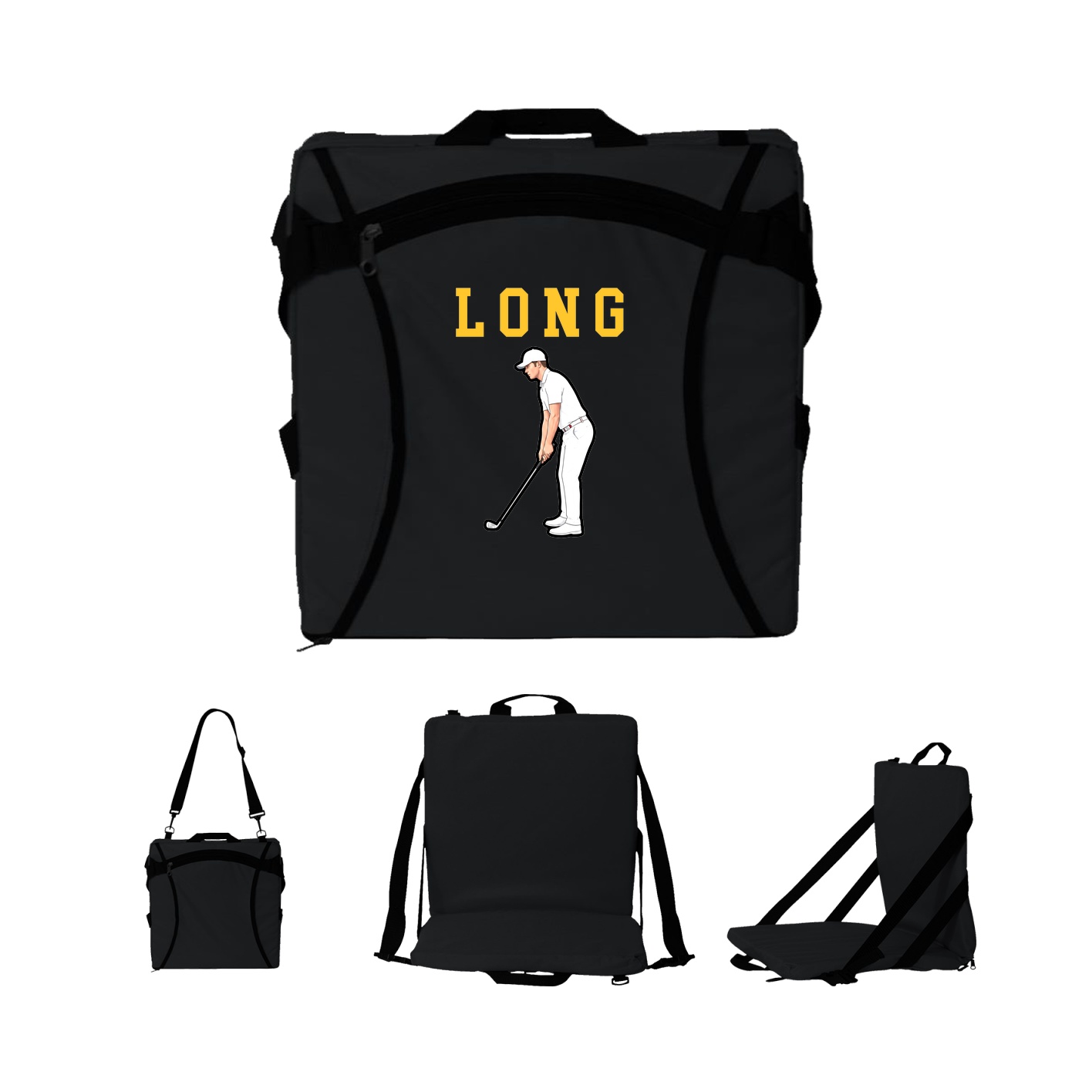 Folding Stadium Seat — Shirsey in Black