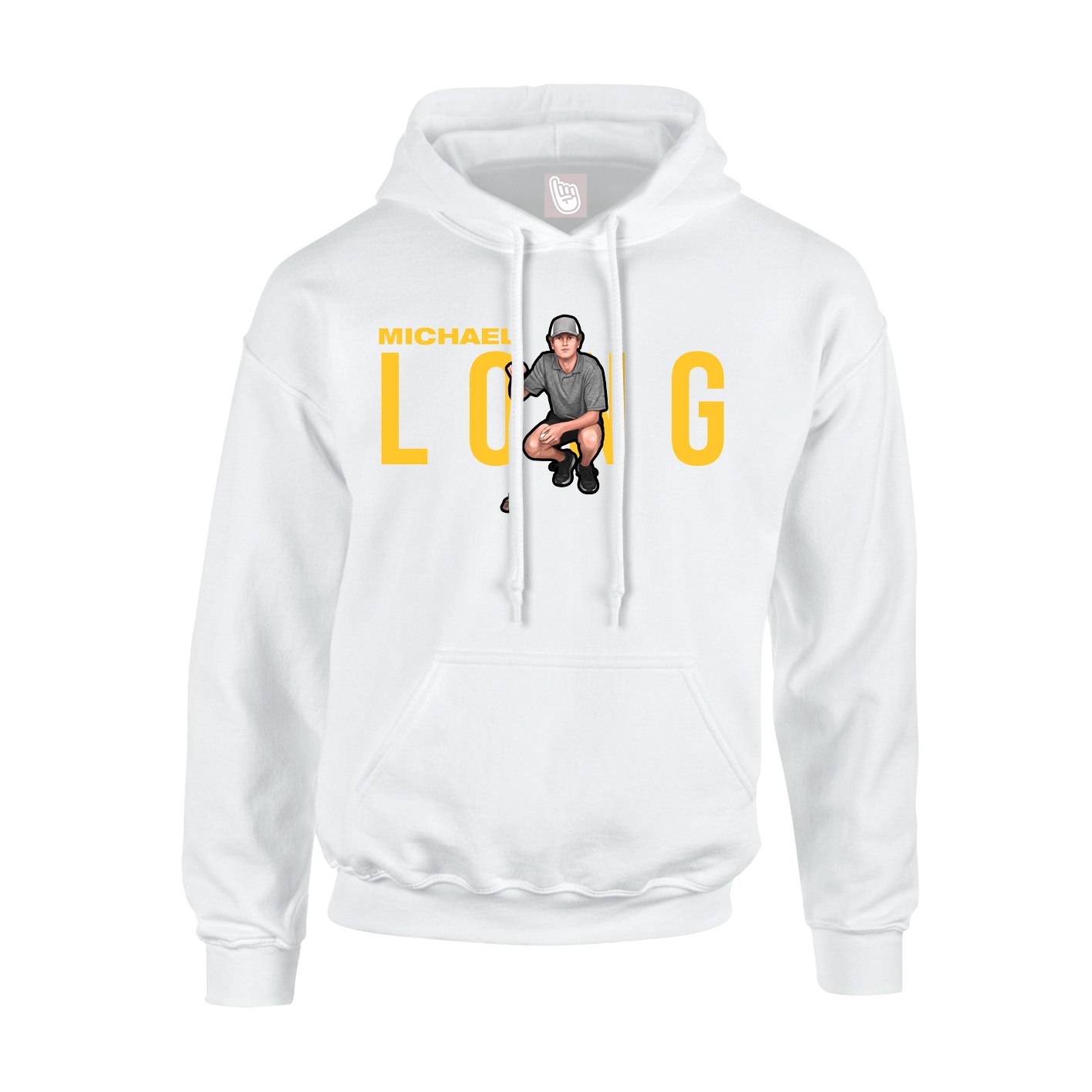 Hoodie — Player Name in White