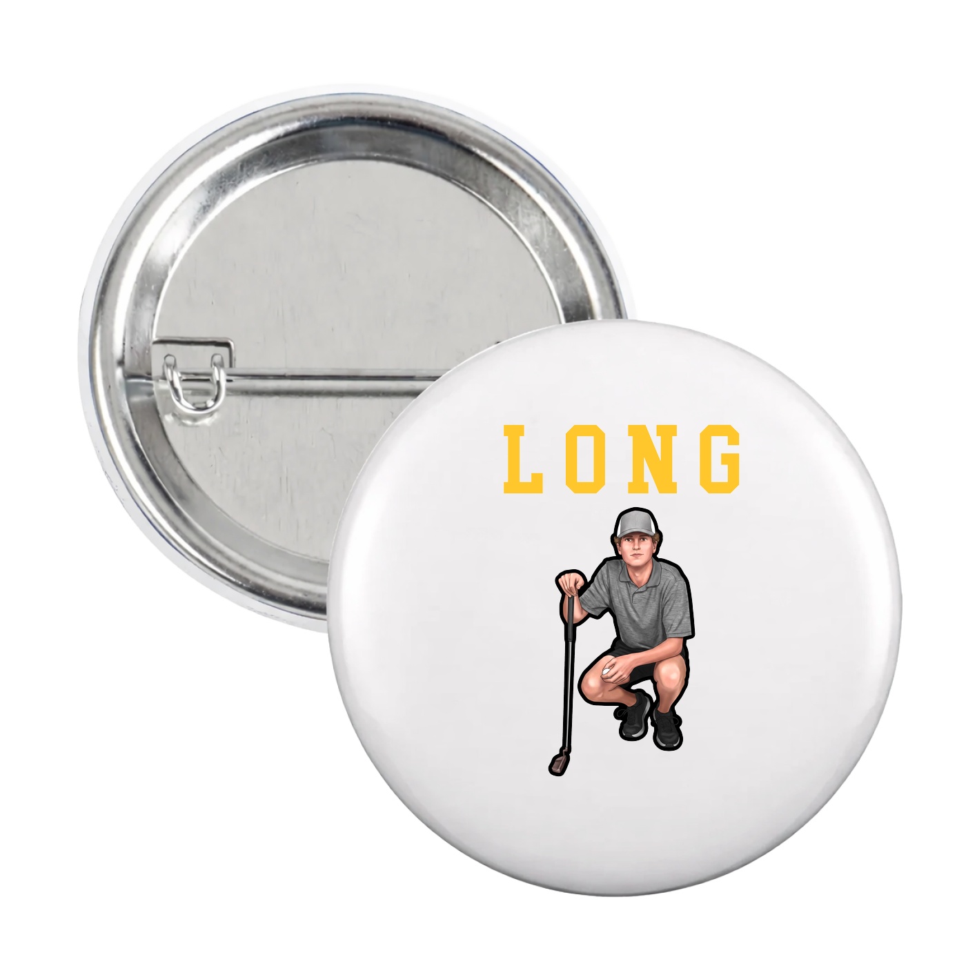 Game Day Button — Shirsey in White